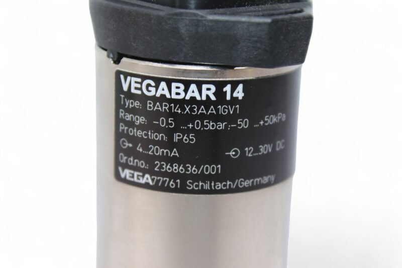 VEGA BAR14.X3AA1GV1 PRESSURE TRANSMITTER (-0.5…0.5 bar) - Image 2