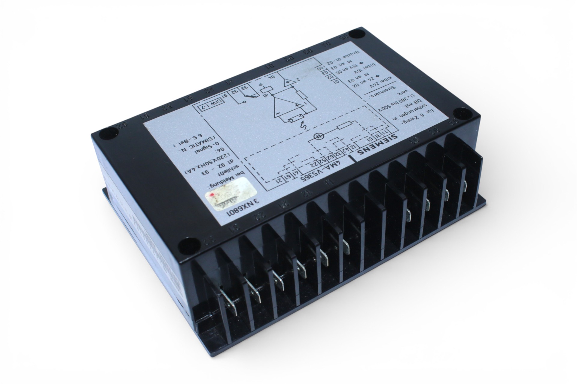 SIEMENS 4MA-V5365 SWITCH BLOCK