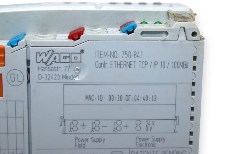 WAGO 750-841 ETHERNET SWITCH | SKU 065078 | Jordan Anwar Est.