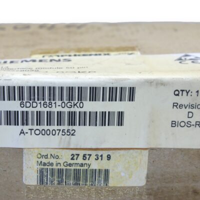 SIEMENS 6DD1681-0GK0 INTERFACE MODULE