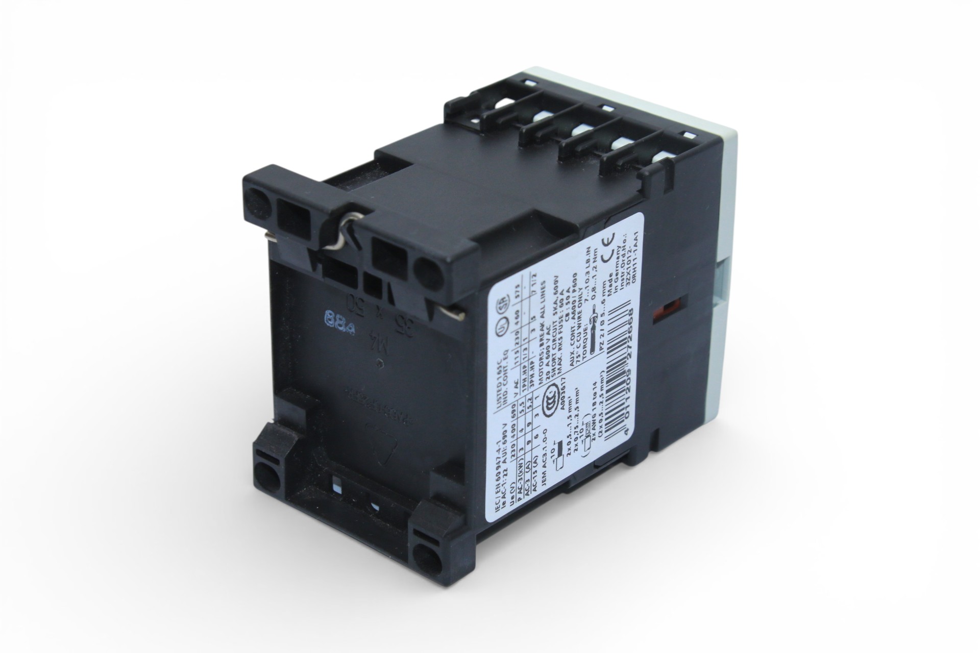 SIEMENS 3RT1016-1AF01 POWER CONTACTOR 4 KW - Image 6