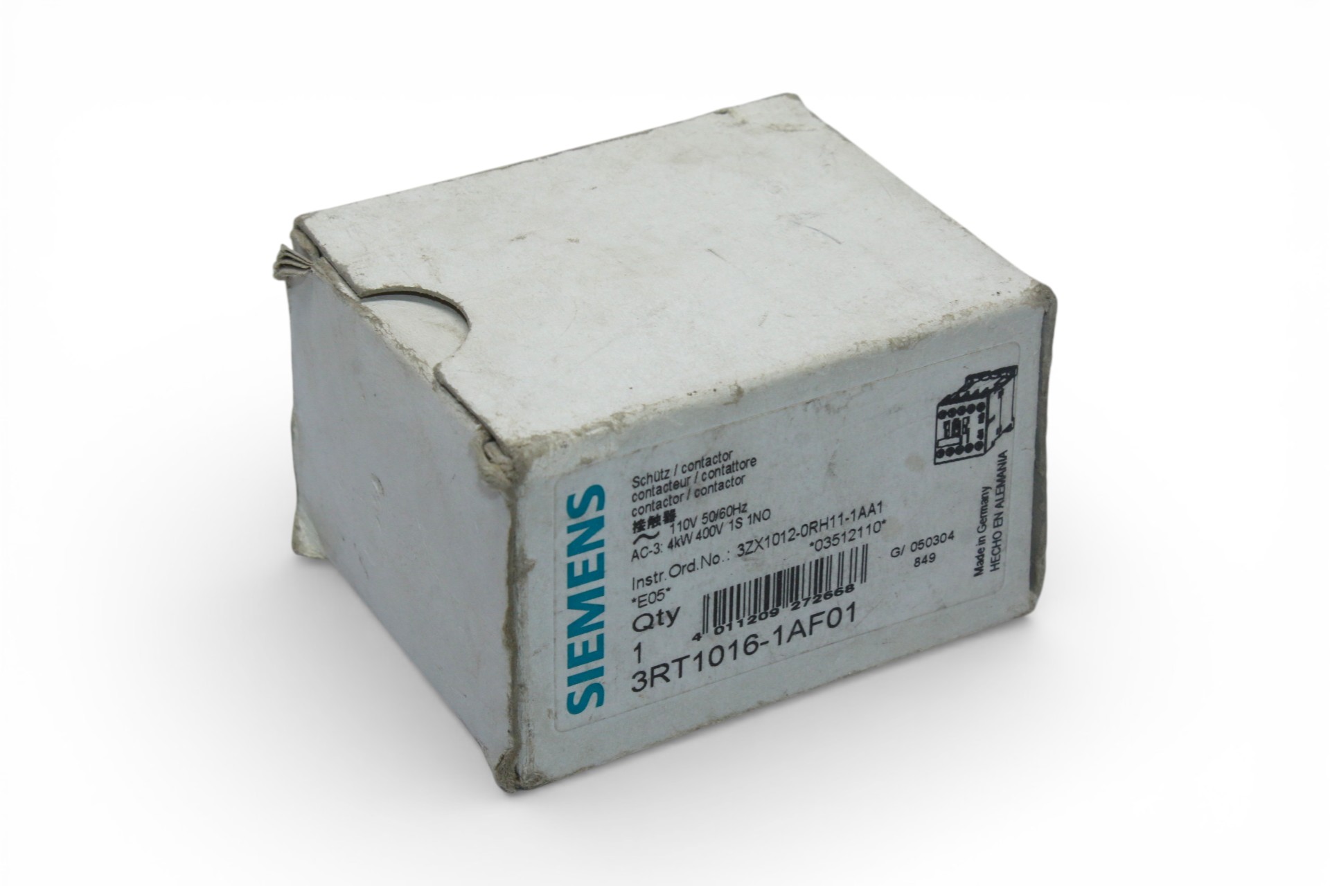 SIEMENS 3RT1016-1AF01 POWER CONTACTOR 4 KW - Image 7