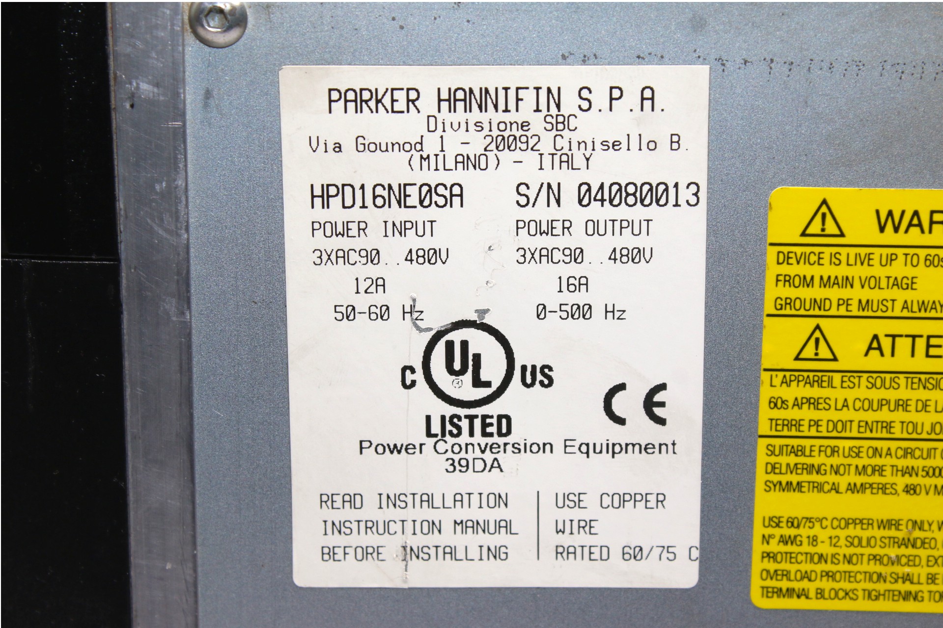 PARKER HPD16NE0SA SERVO DRIVE - Image 2