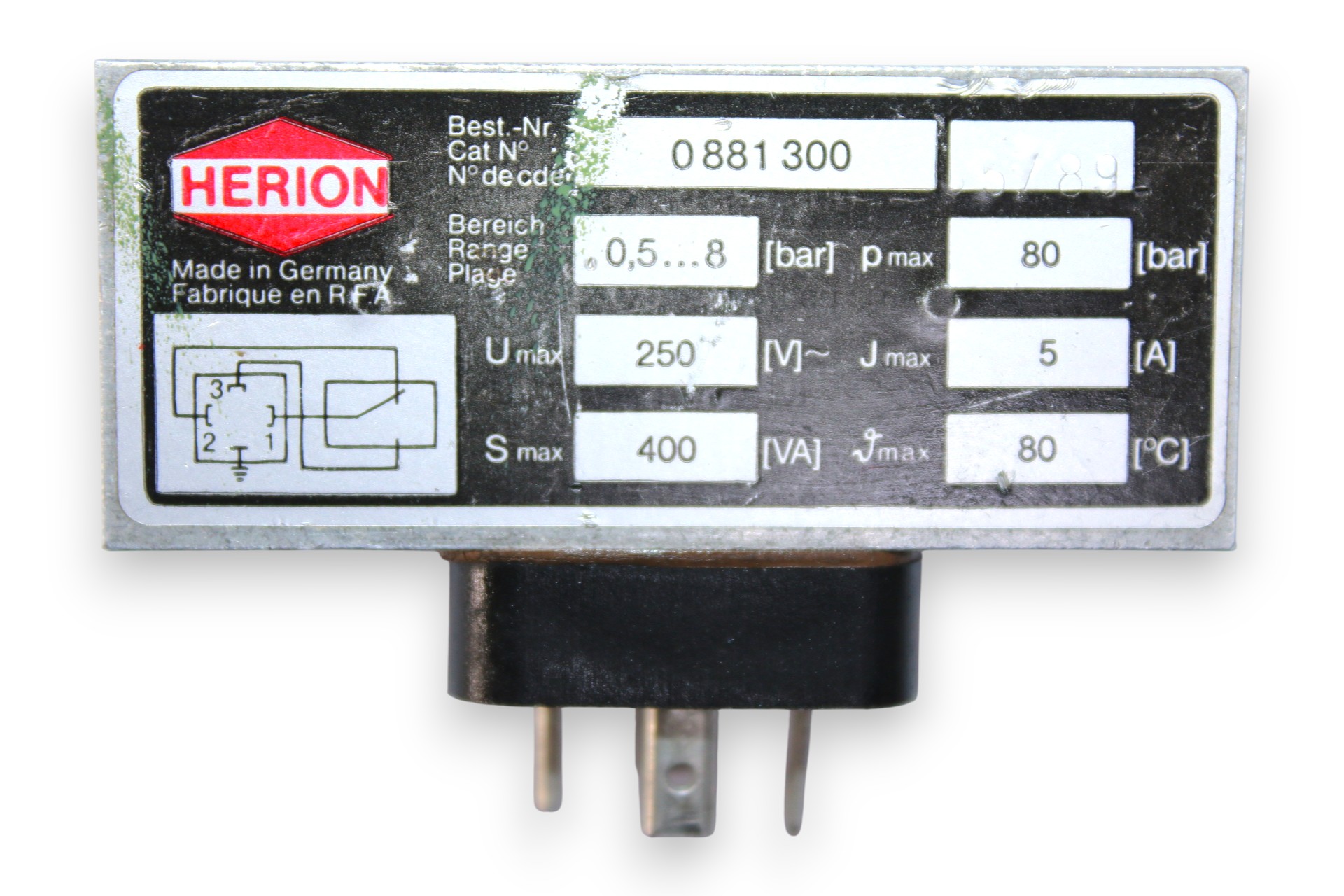 NORGREN HERION 0881300 Pressure switch - Image 2