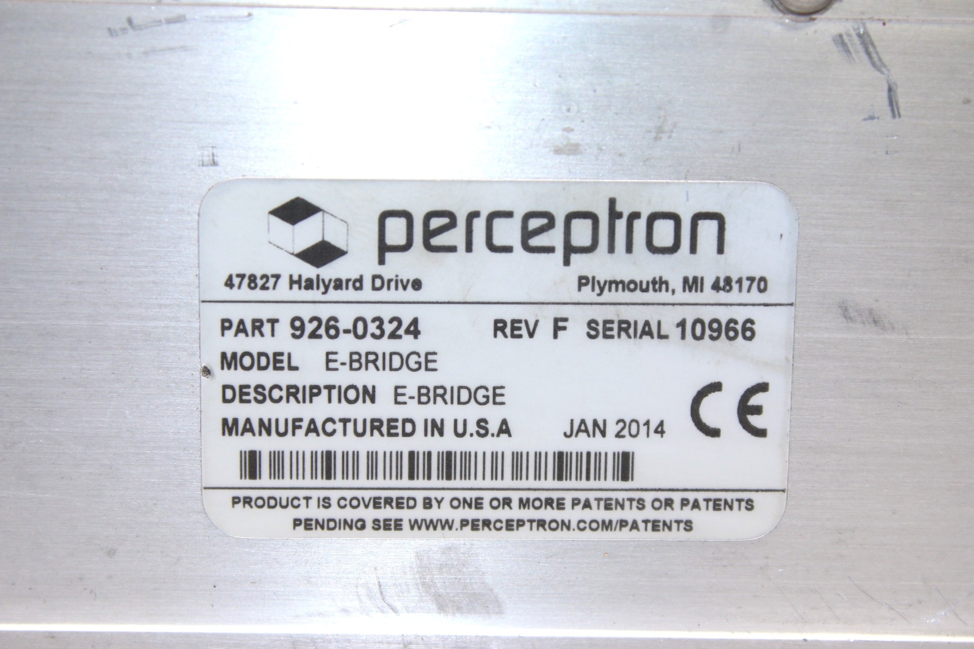 PERCEPTRON E-BRIDGE LASER PANEL 926-0324 (Rev:F) - Image 2