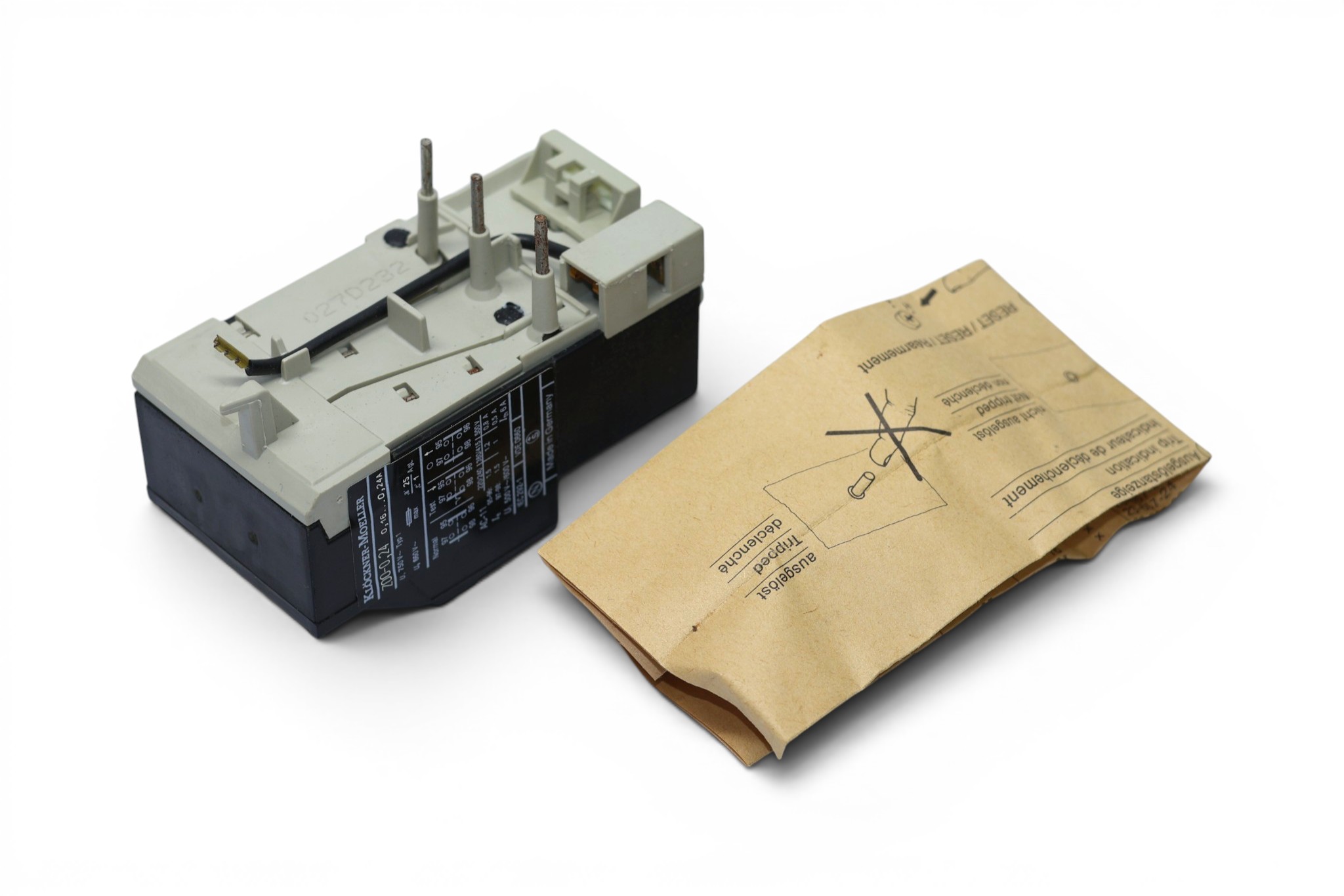 MOELLER Z00-0.24 OVERLOAD RELAY