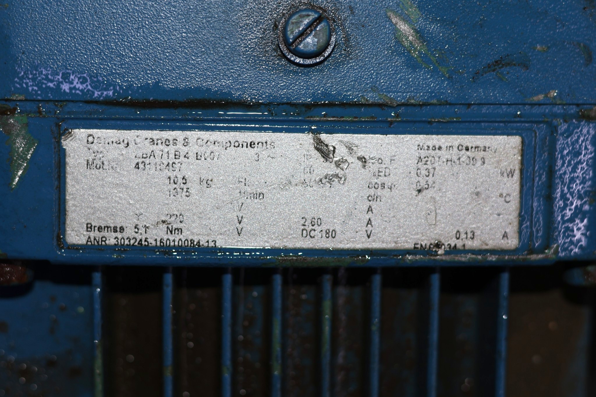 DEMAG ZBA 71 B 4 B007 CYLINDRICAL-ROTOR MOTOR - Image 2