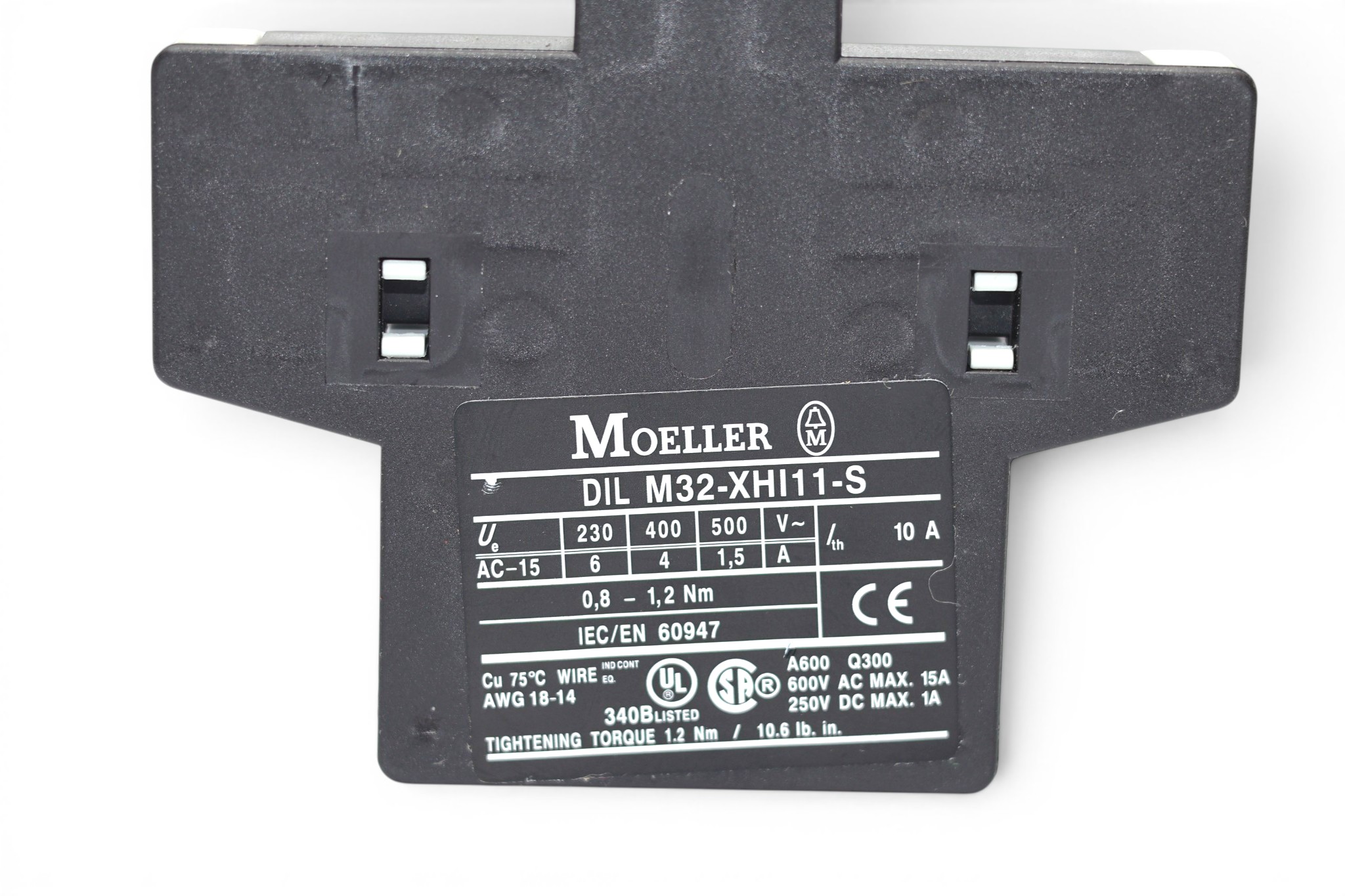 MOELLER DIL M32-XHI11-S AUXILIARY CONTACT MODULE 101371 - Image 3