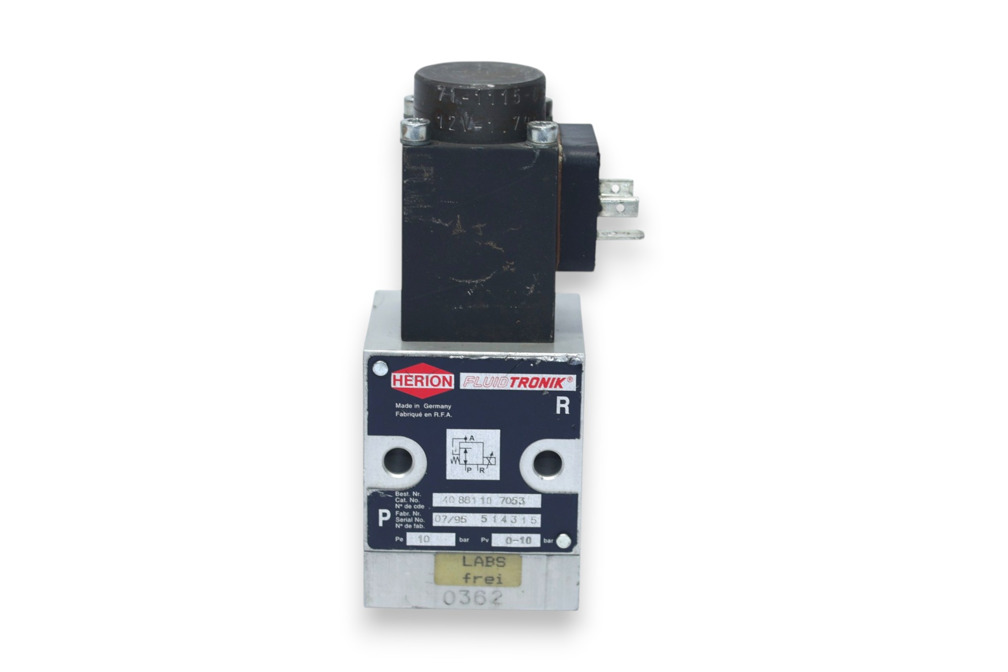 HERION 40 881 10 7053 PROPORTIONAL PRESSURE CONTROL VALVE - Image 3