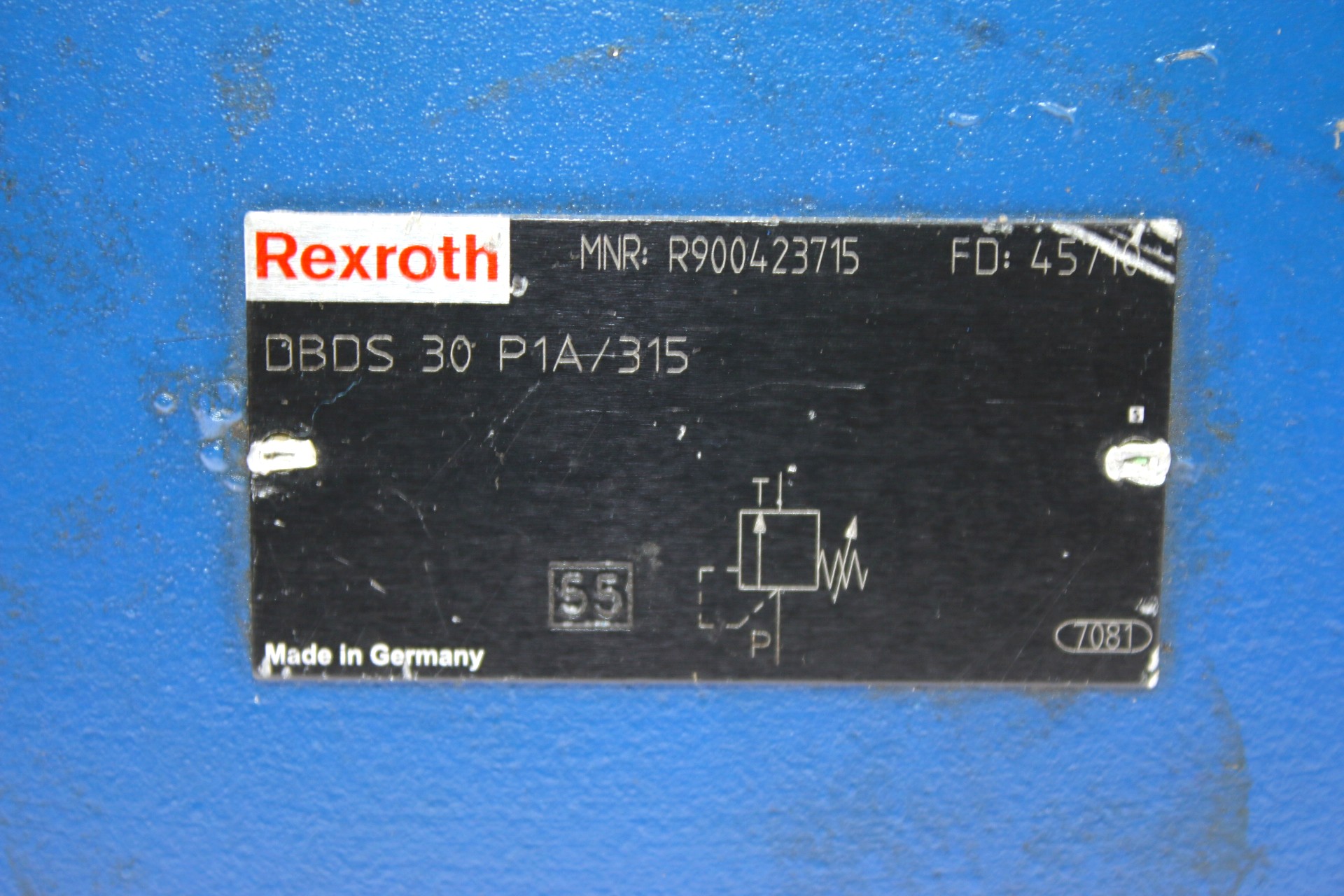 REXROTH DBDS30P1A/315 PRESSURE RELIEF VALVE R900423715 - Image 2