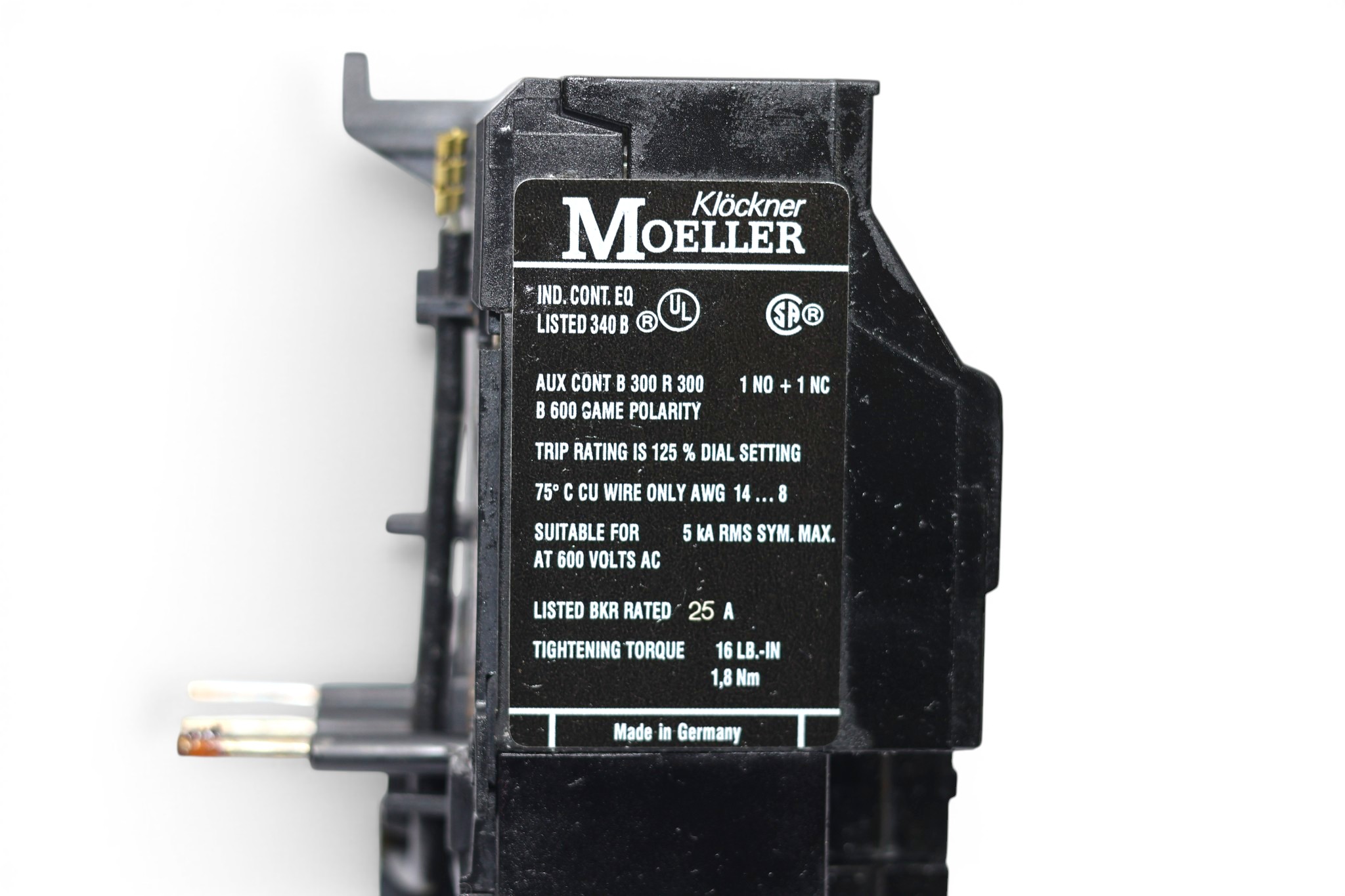 MOELLER Z00-0.4 OVERLOAD RELAY - Image 4