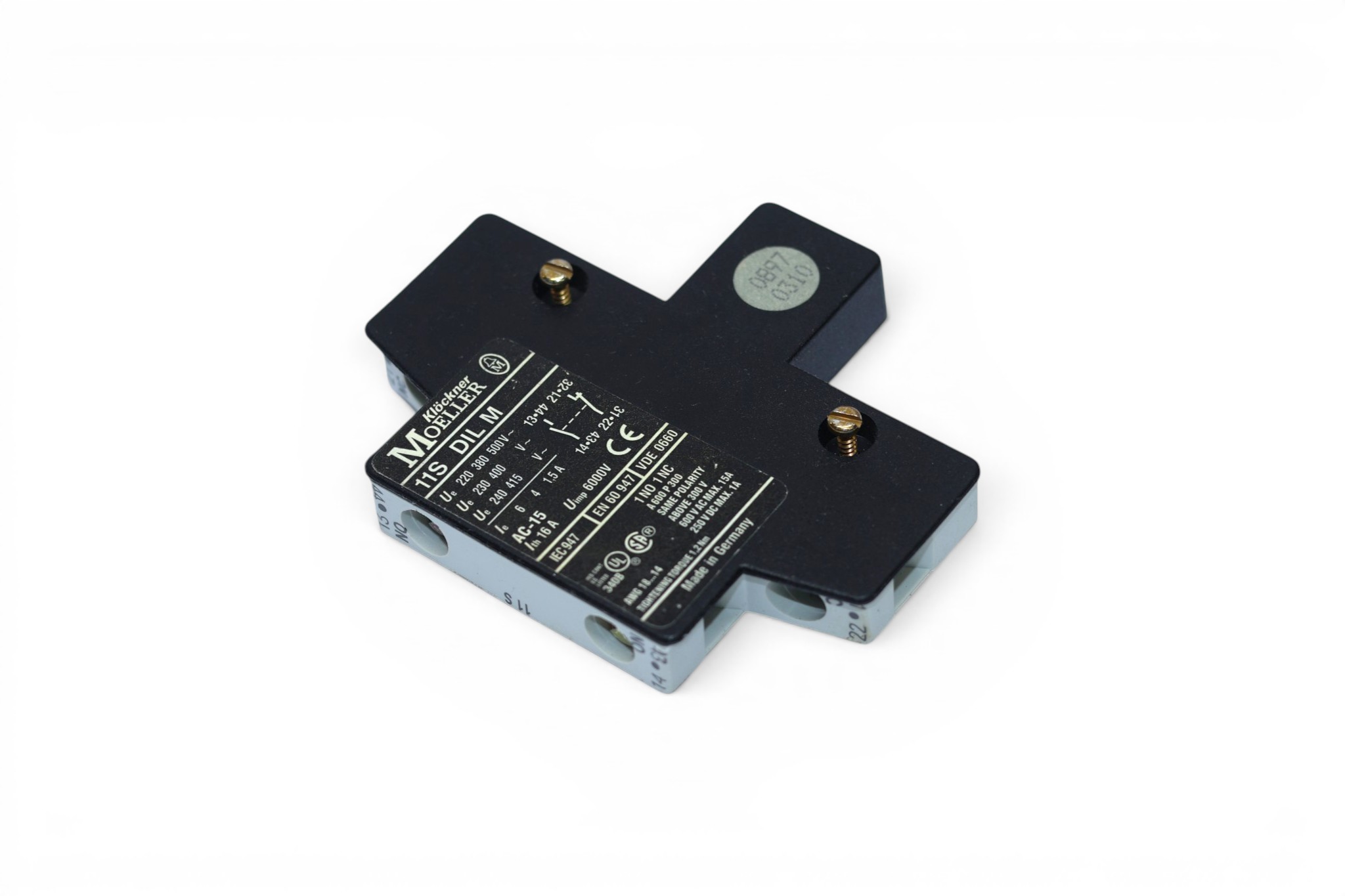 MOELLER 11S DIL M AUXILIARY CONTACTOR