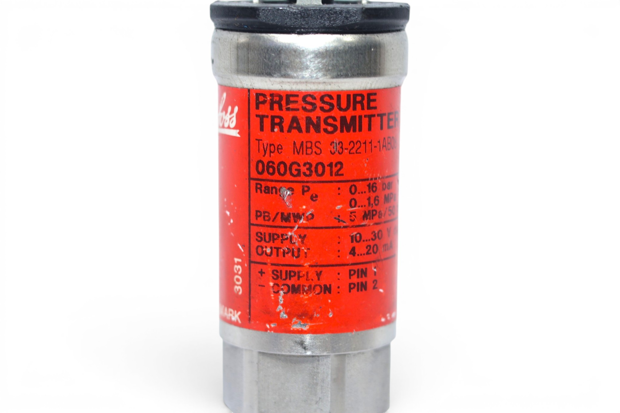 DANFOSS 060G3012 PRESSURE TRANSMITTER (0…16 bar) - Image 2