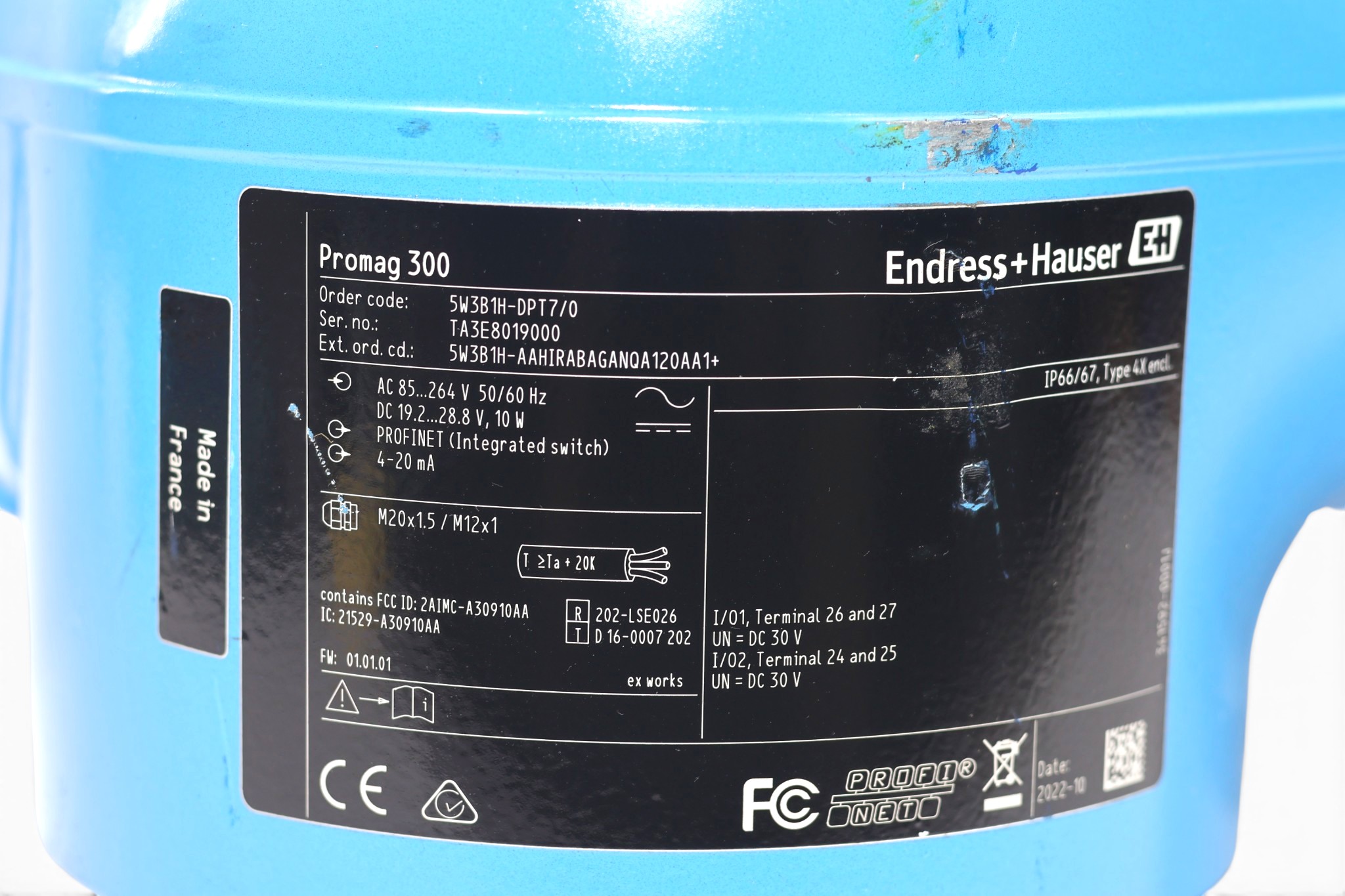 Endress+Hauser 5W3B1H-DPT7/0 ELECTROMAGNETIC FLOWMETER PROMAG 300 - Image 2