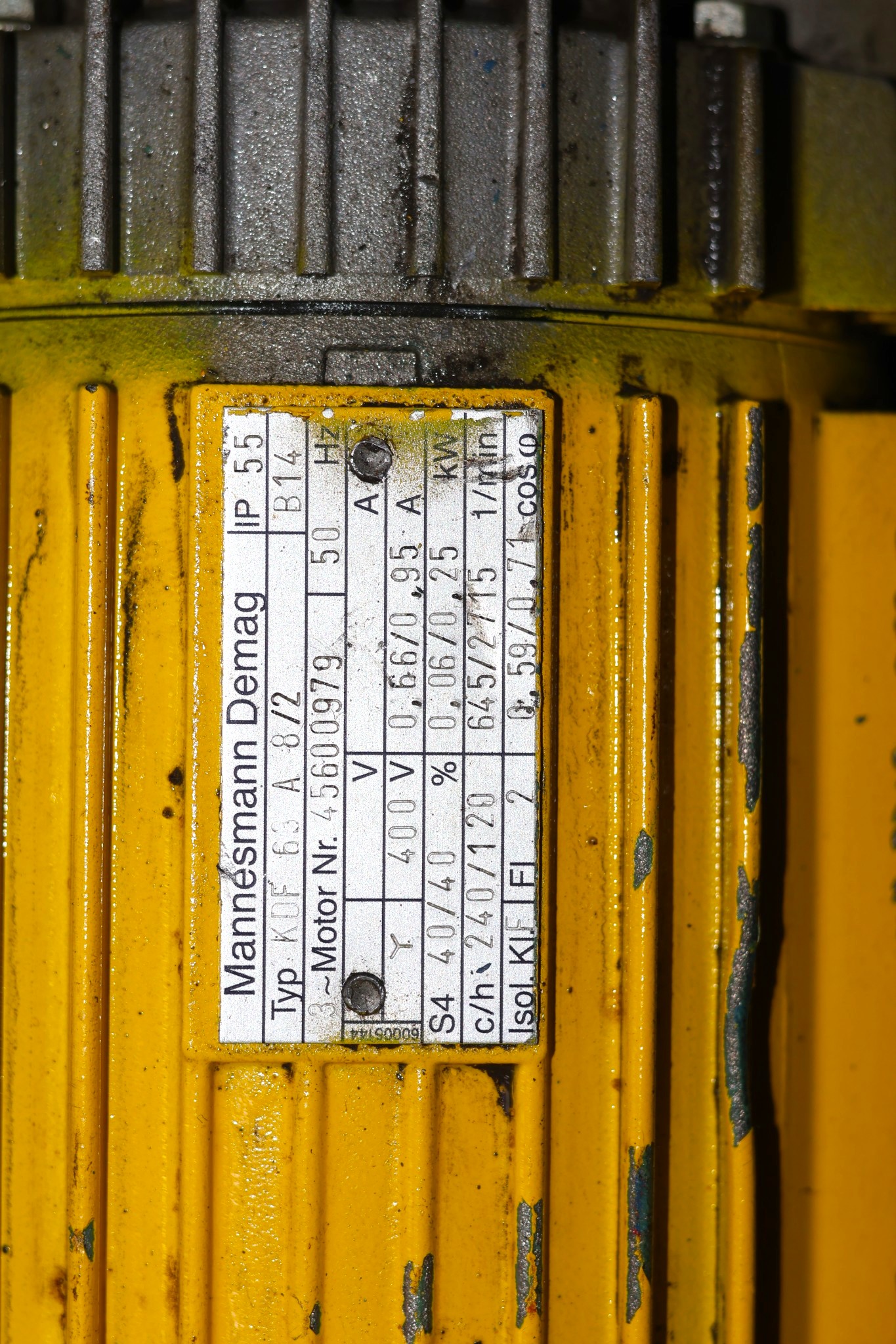 DEMAG KDF 63 A 8/2 CYLINDRICAL-ROTOR MOTOR - Image 2