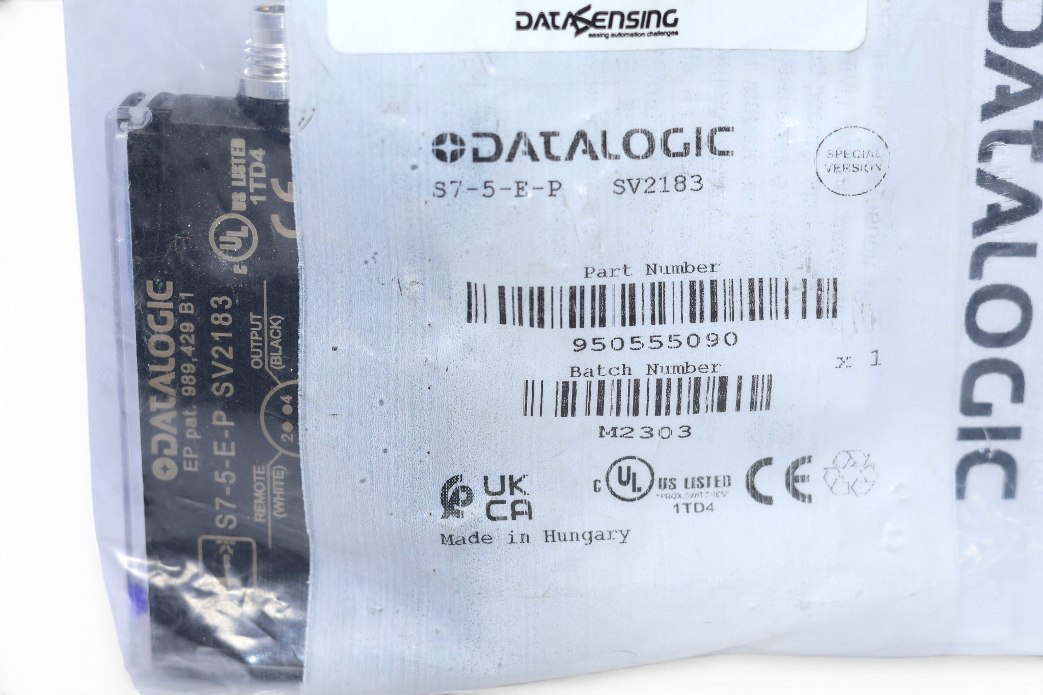DATALOGIC S7-5-E-P PHOTOELECTRIC SENSOR - Image 2