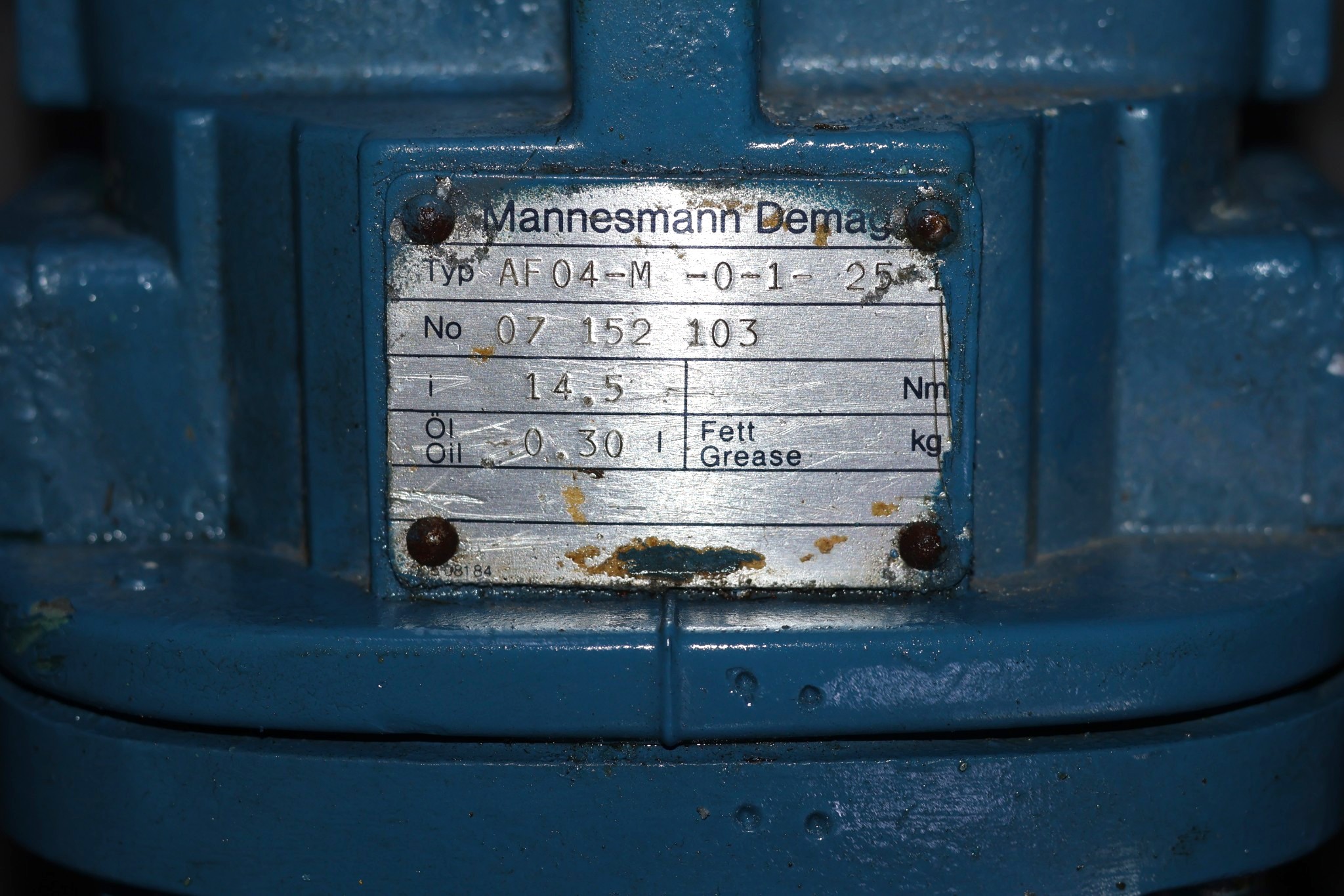 DEMAG KBF 80 A 8/2 GEAR MOTOR - Image 3