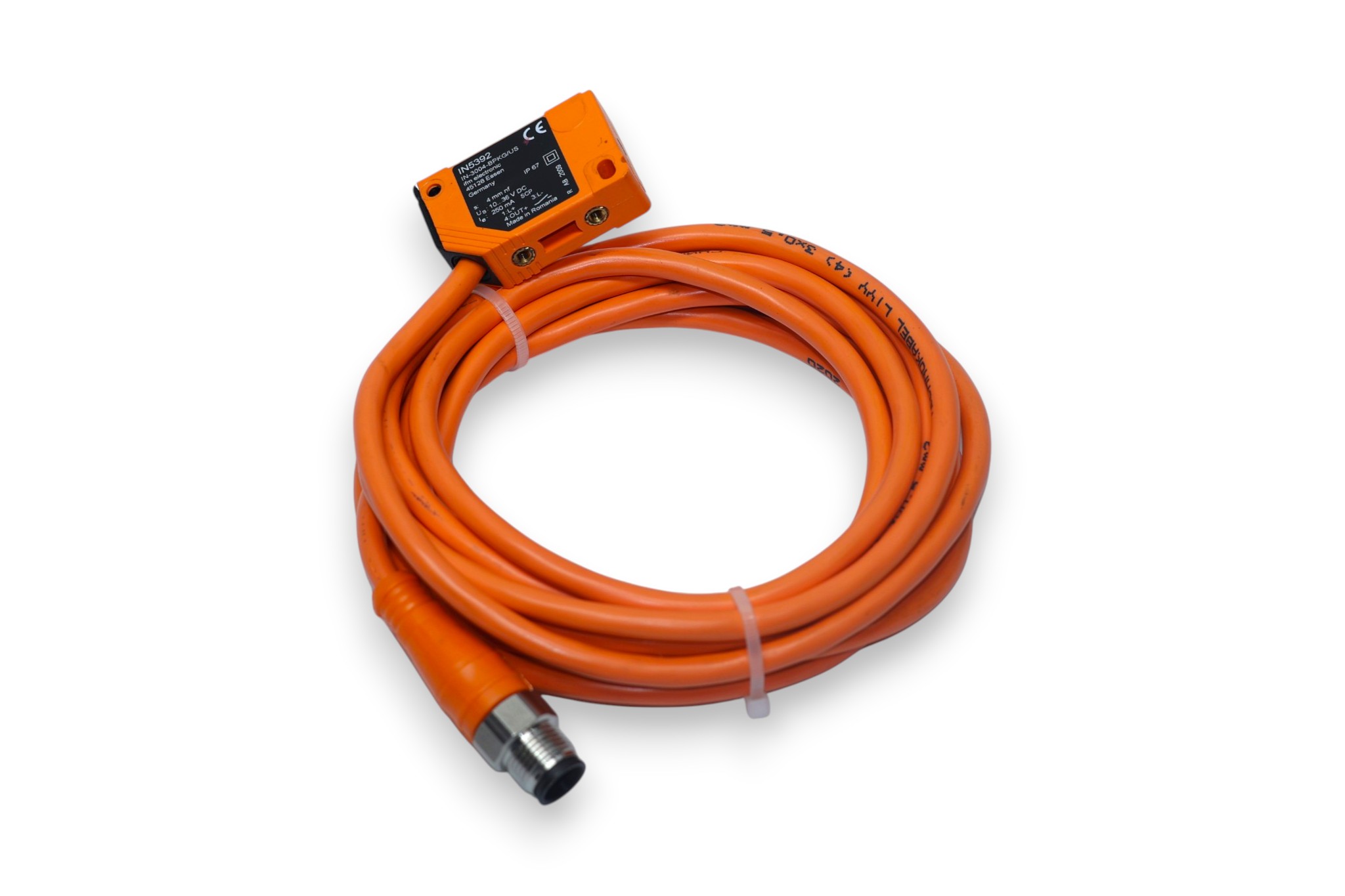 IFM IN5392 INDUCTIVE SENSOR IN-3004-BPKG/2,5M/US