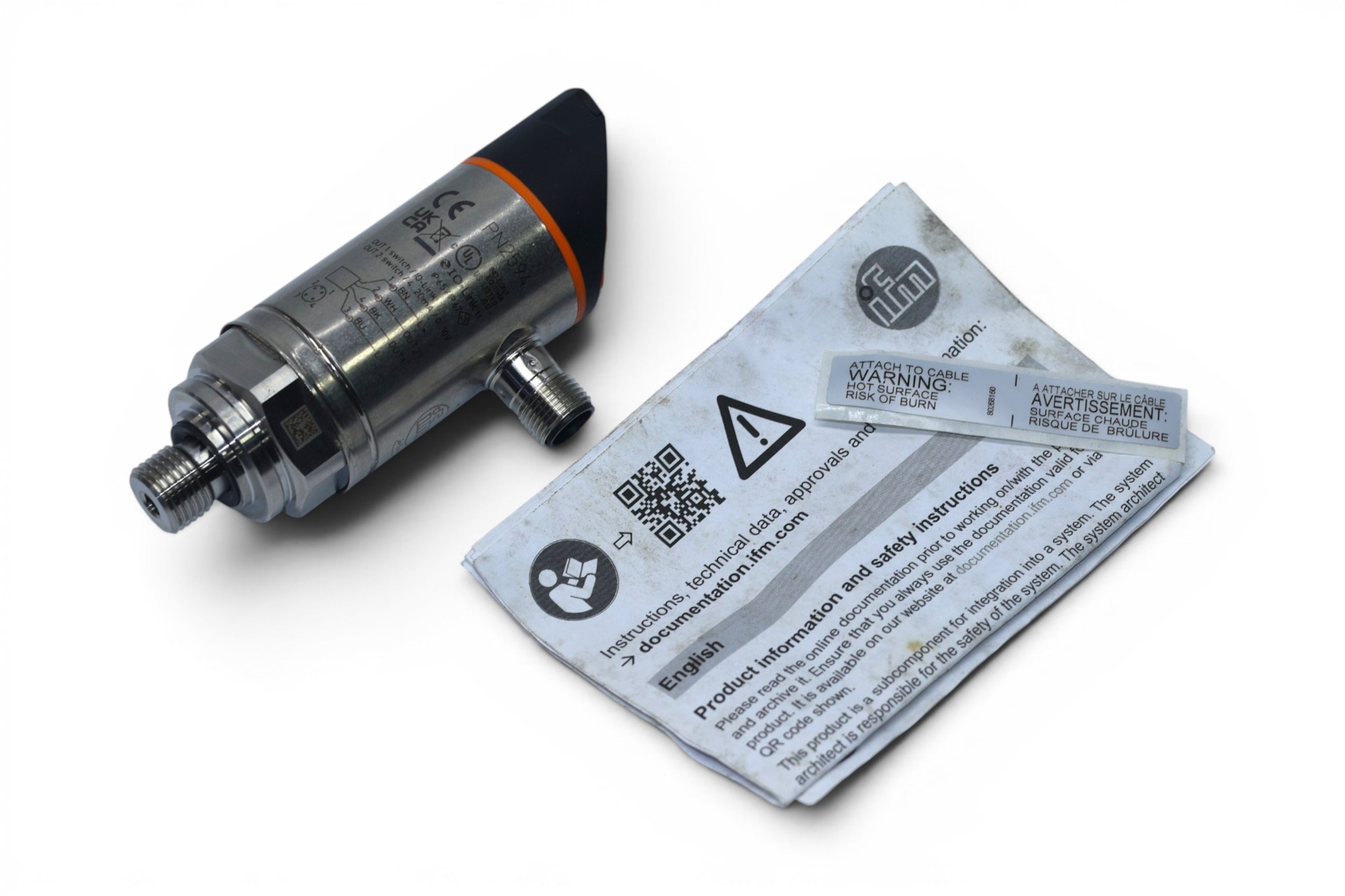 IFM PN2594 PRESSURE SENSOR PN-010-REG14-MFRKG/US/ /V