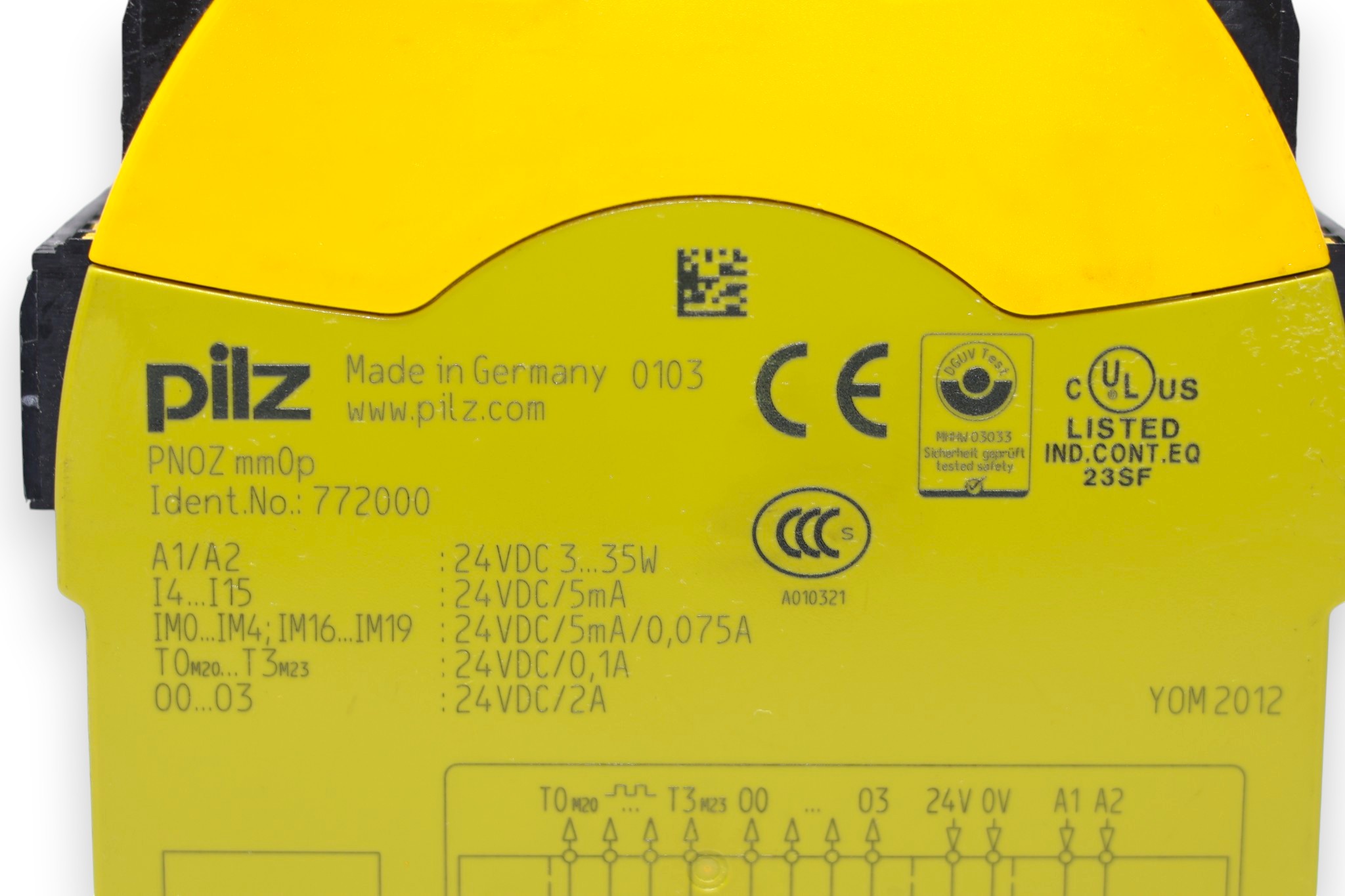 PILZ PNOZ mm0p SAFETY CONTROLLER 772000 - Image 2