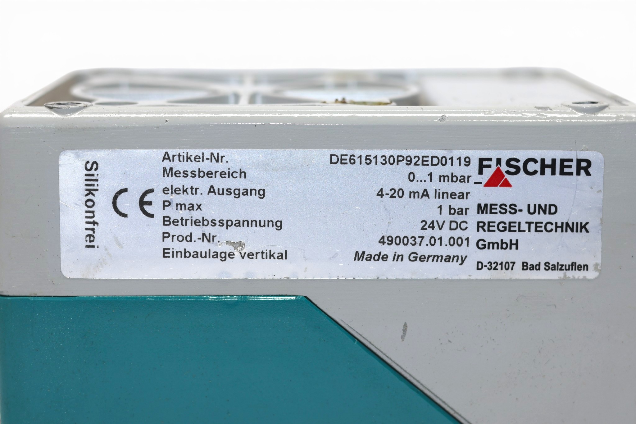 FISCHER DE61 DIGITAL DIFFERENTIAL PRESSURE SWITCH DE615130P92ED0119 - Image 2