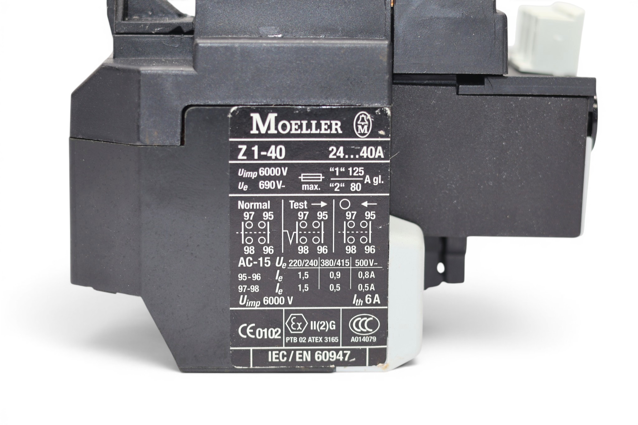 MOELLER Z1-40 THERMAL OVERLOAD RELAY - Image 3