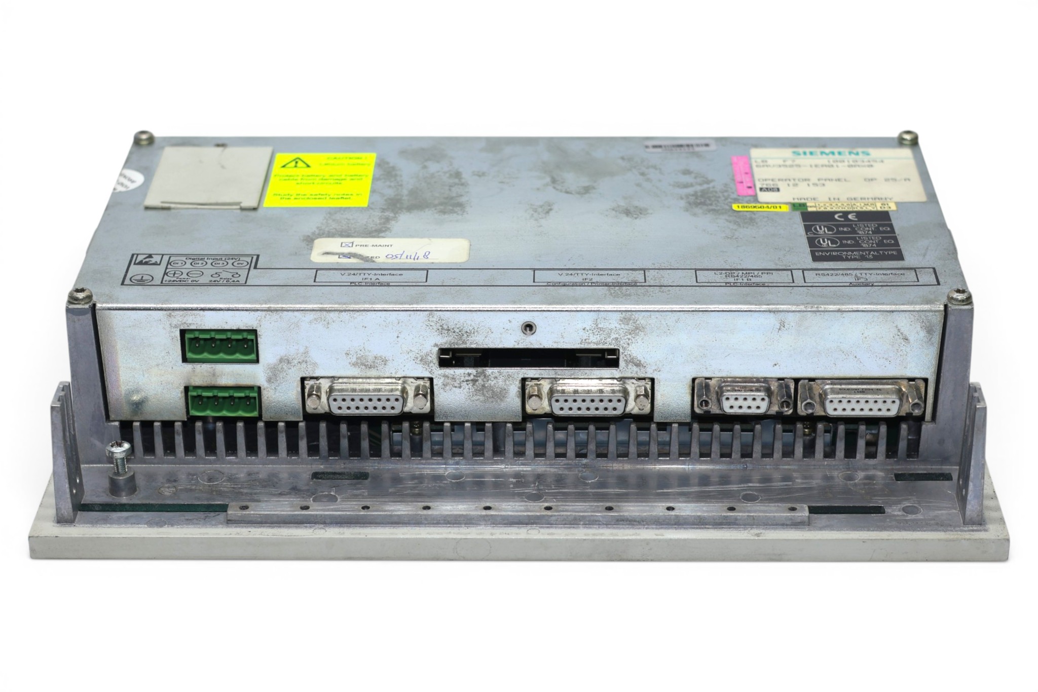 SIEMENS 6AV3525-1EA01-0AX0 OPERATOR INTERFACE PANEL OP25 - Image 4