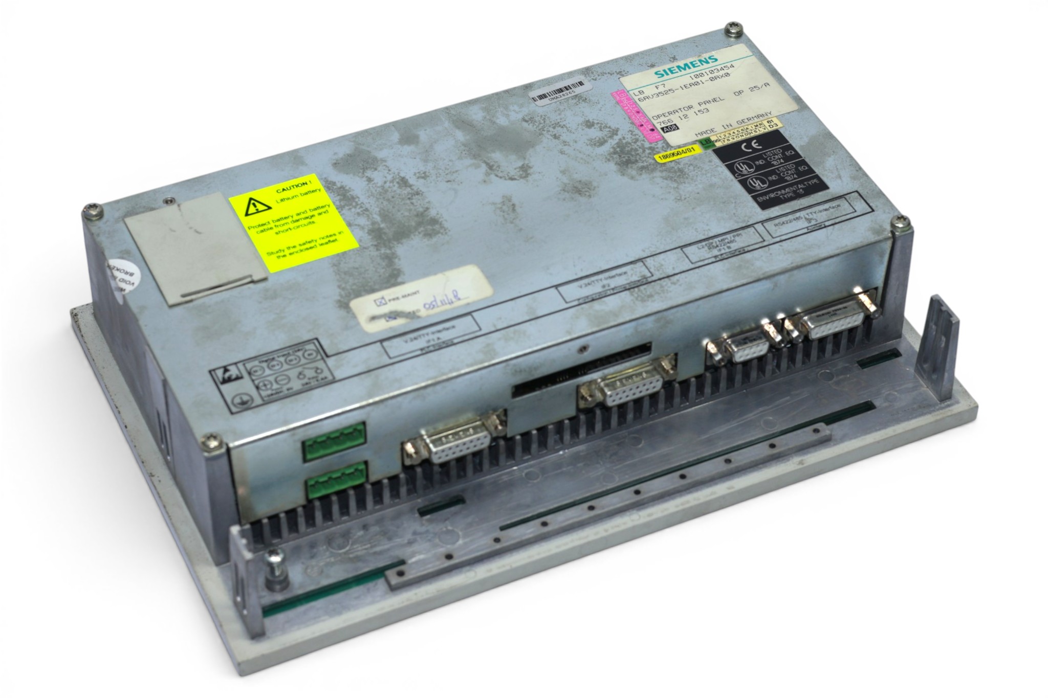 SIEMENS 6AV3525-1EA01-0AX0 OPERATOR INTERFACE PANEL OP25 - Image 5