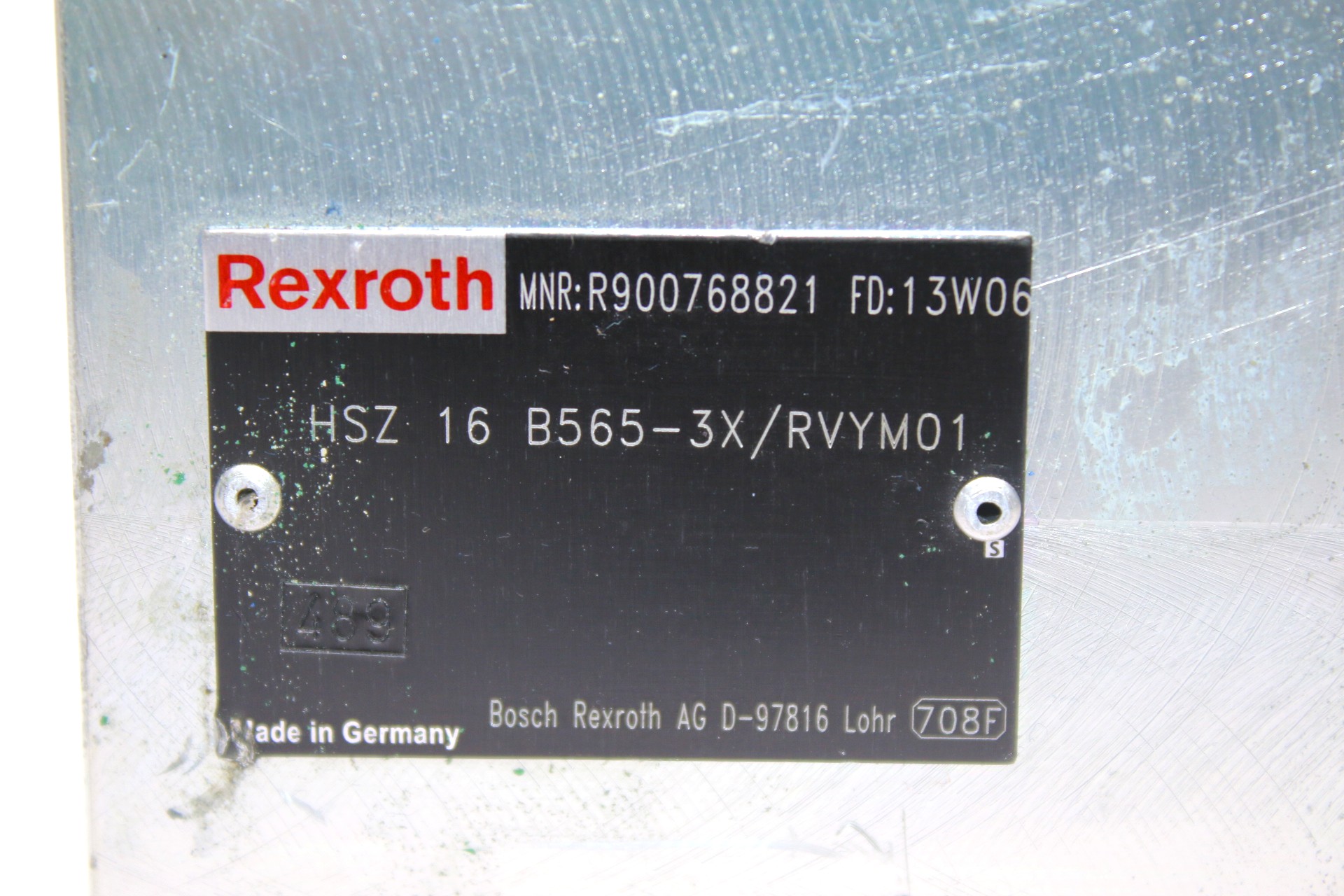 REXROTH HSZ 16 B565-3X/RVYM01 INTERMEDIATE PLATE R900768821 - Image 2