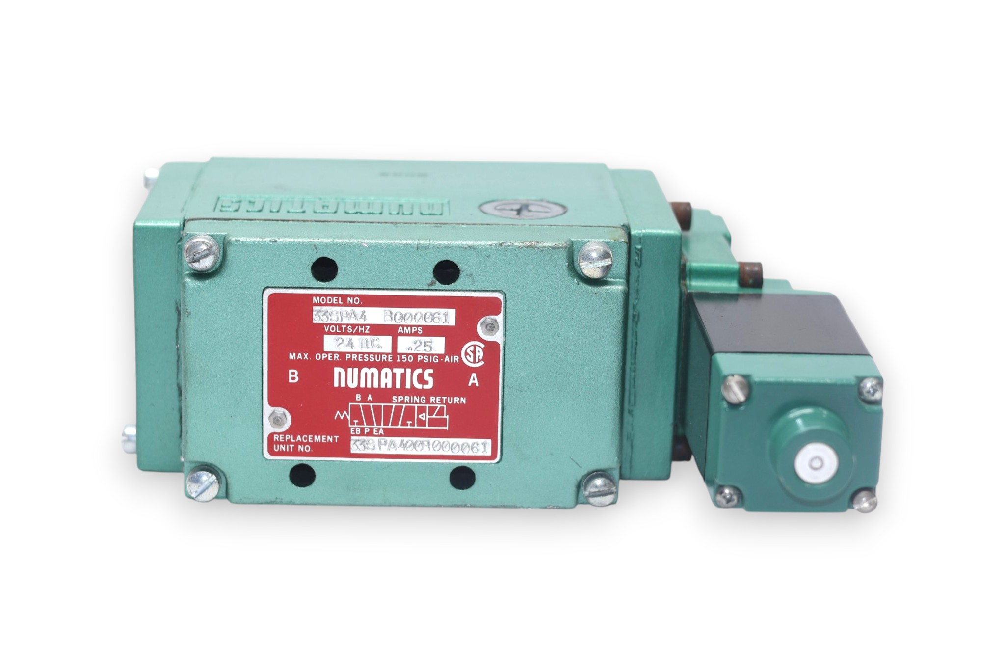 NUMATICS 33SPA4 B000061 SOLENOID VALVE - Image 3