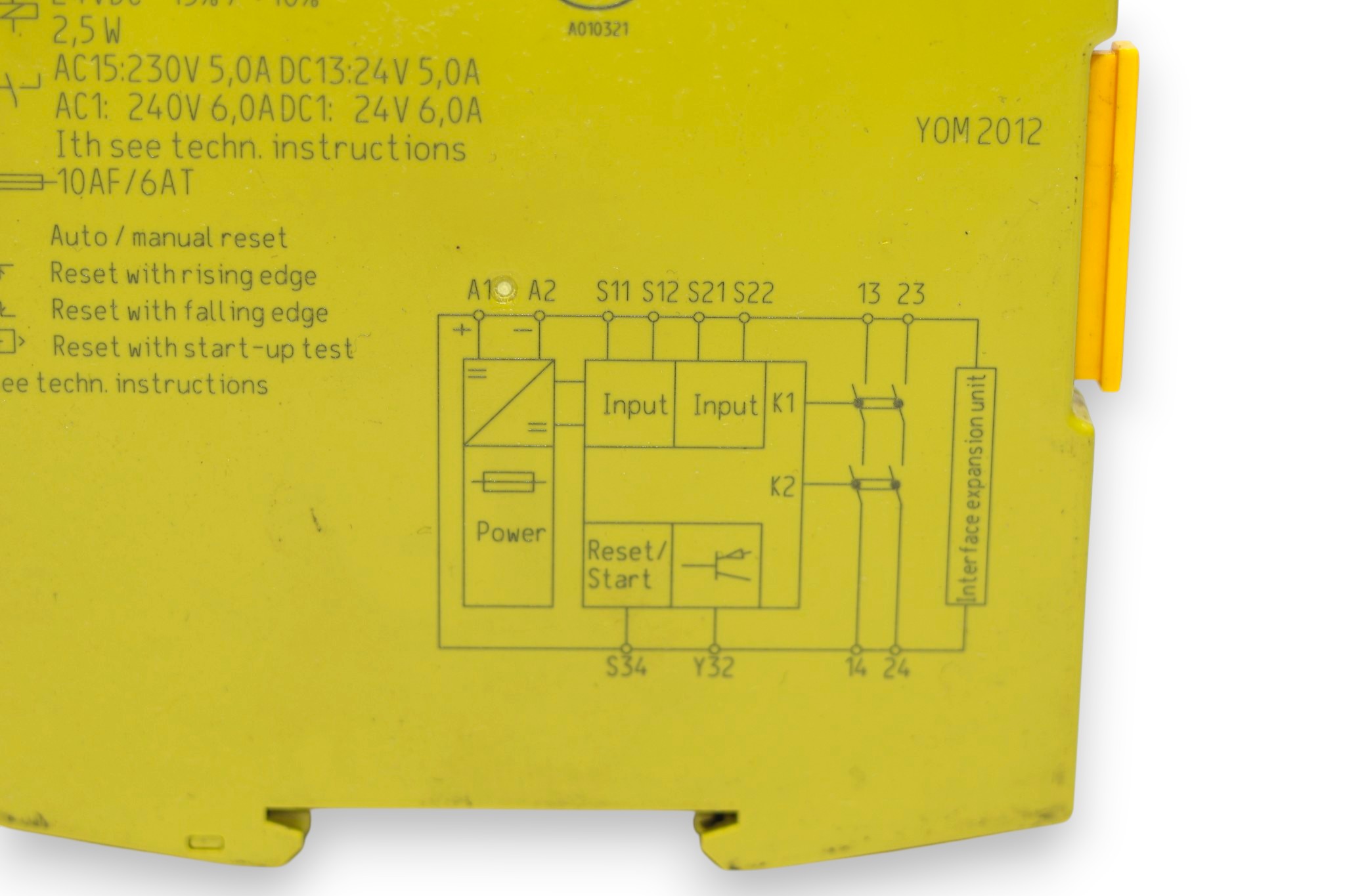 PILZ PNOZ s3 24VDC 2 n/o SAFETY RELAY 750103 - Image 3
