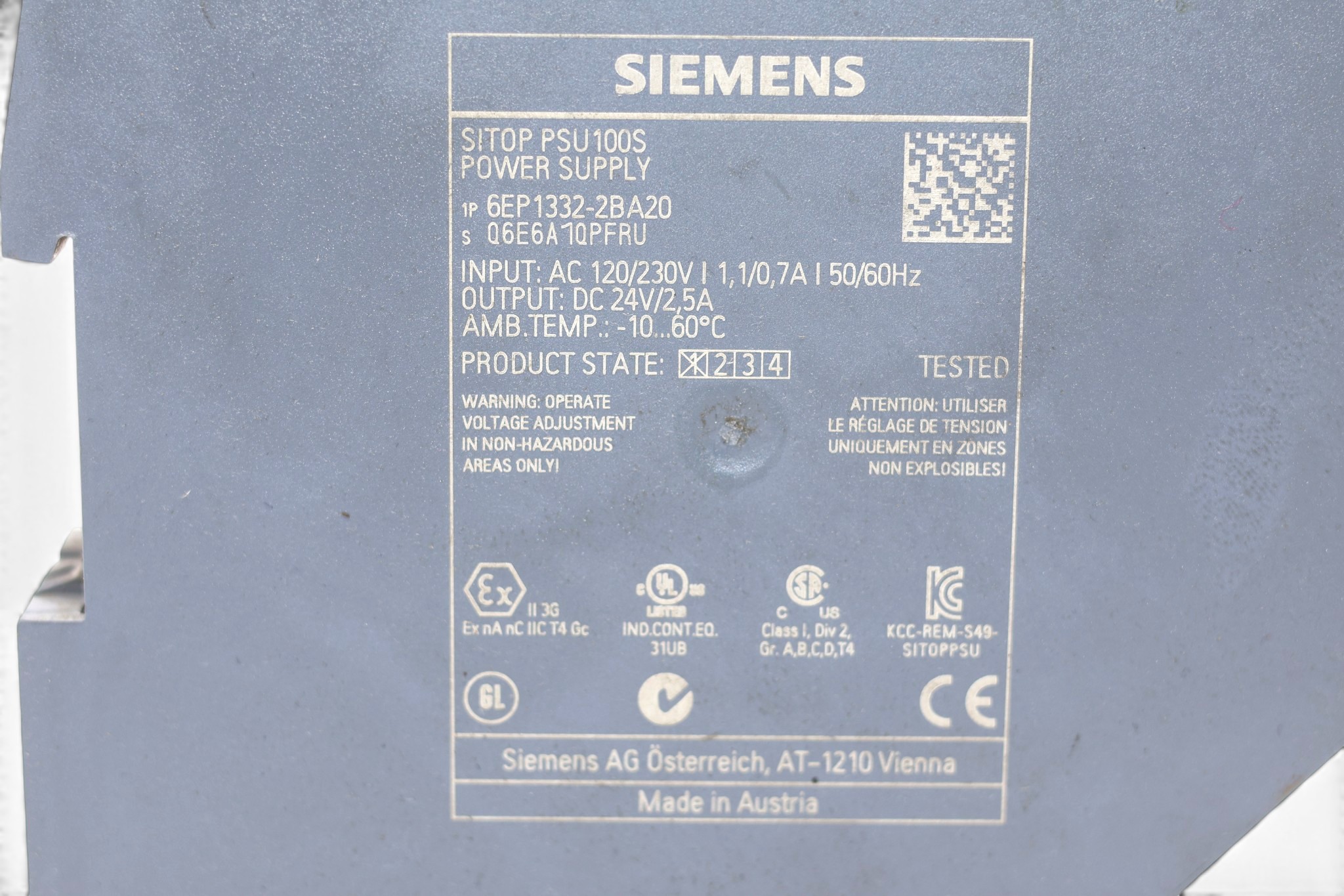 SIEMENS 6EP1332-2BA20 STABILIZED POWER SUPPLY - Image 2