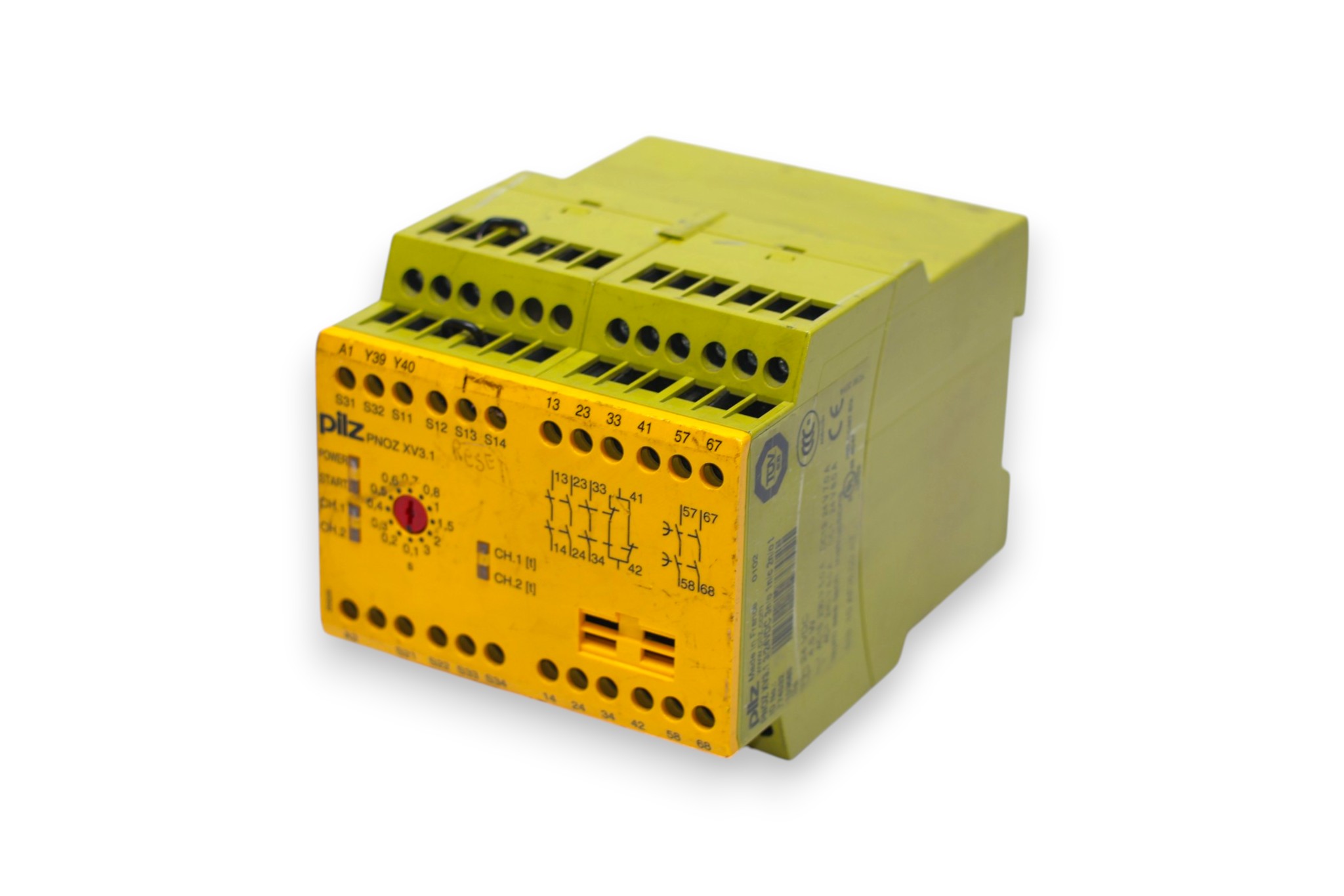 PILZ PNOZ XV3.1 3/24VDC 3n/o 1n/c 2n/o t SAFETY RELAY 774532