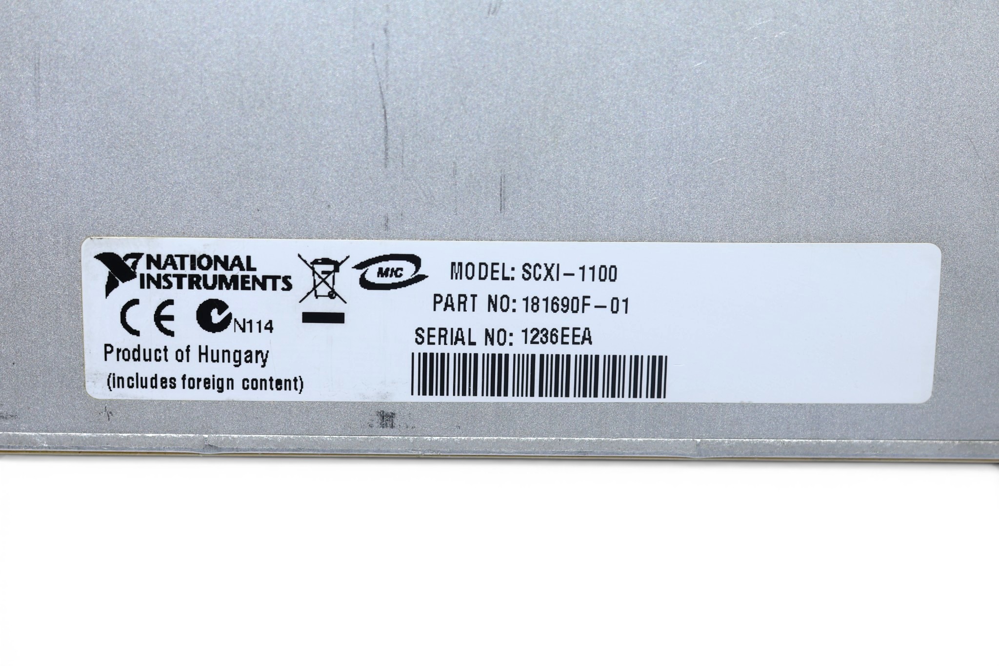 NATIONAL INSTRUMENTS SCXI-1100 INPUT MODULE - Image 2