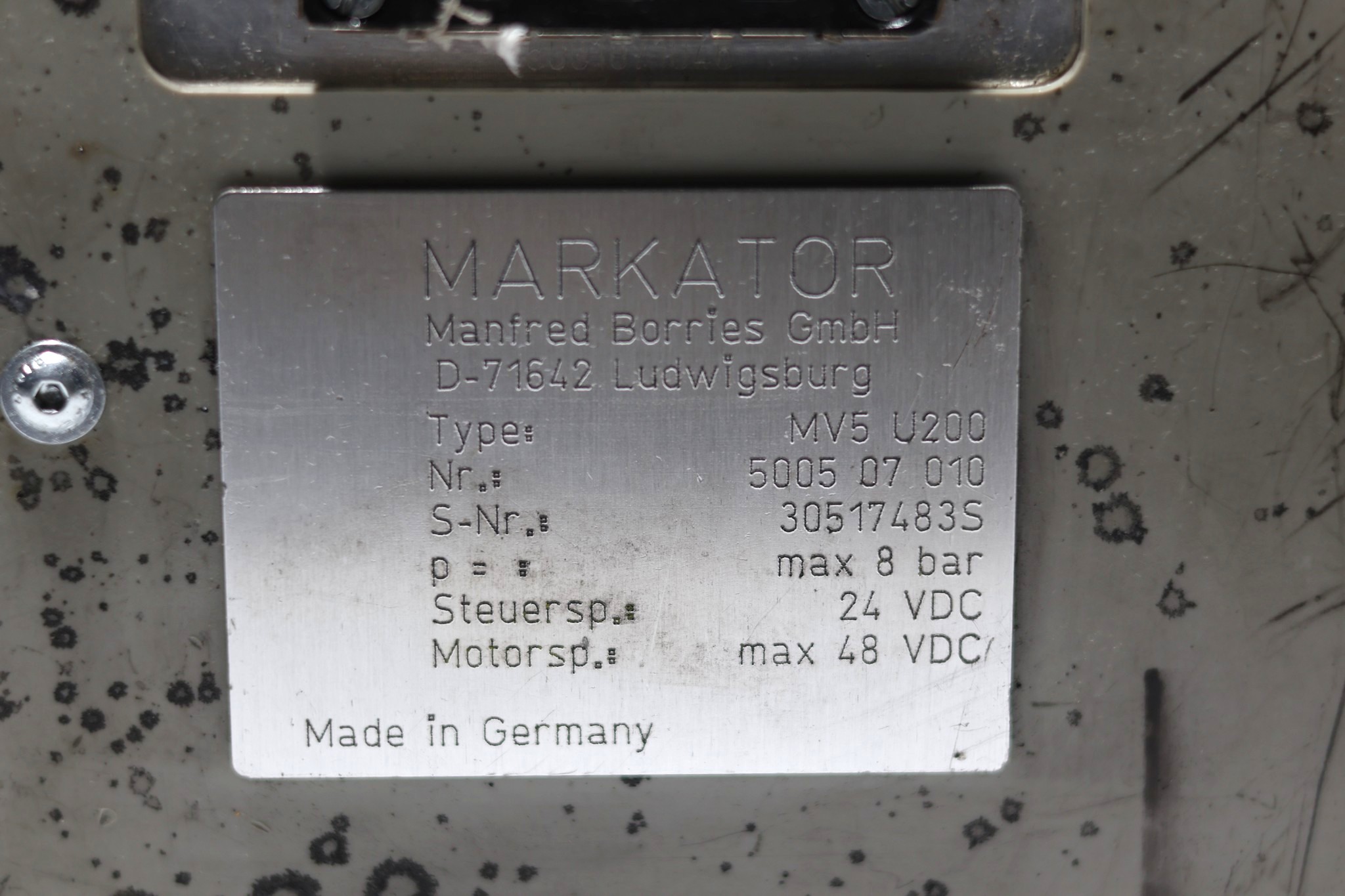NATIONAL INSTRUMENTS MV5 U200 DOT PEEN MARKING - Image 2