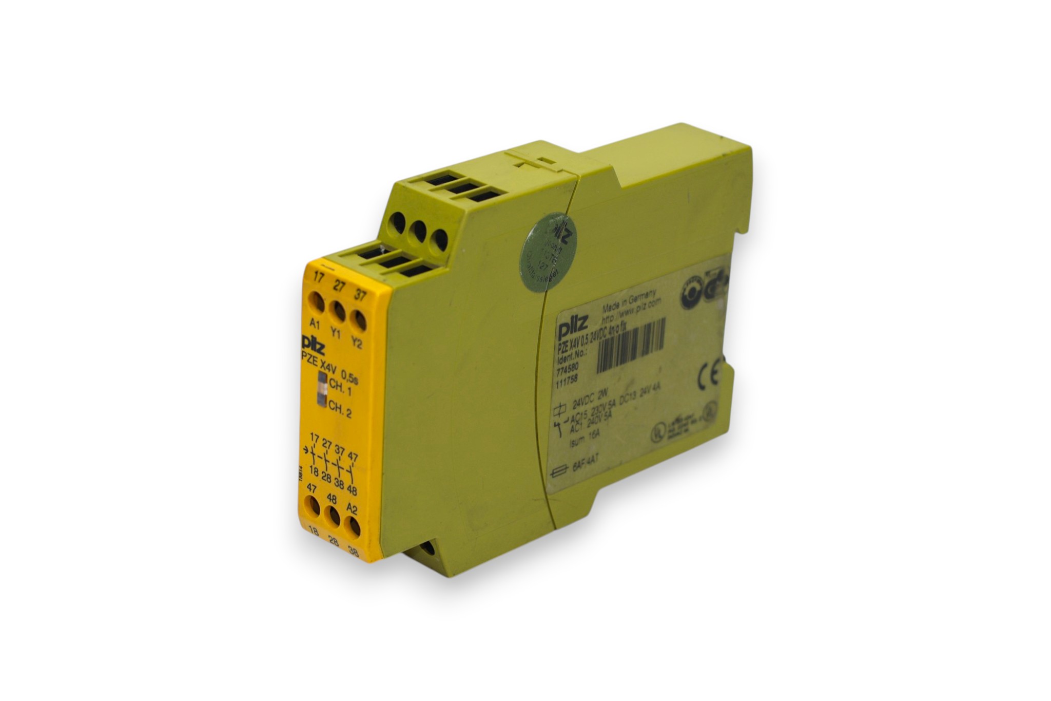 PILZ PZE X4V 0,5/24VDC 4n/o fix CONTACT EXPANSION 774580