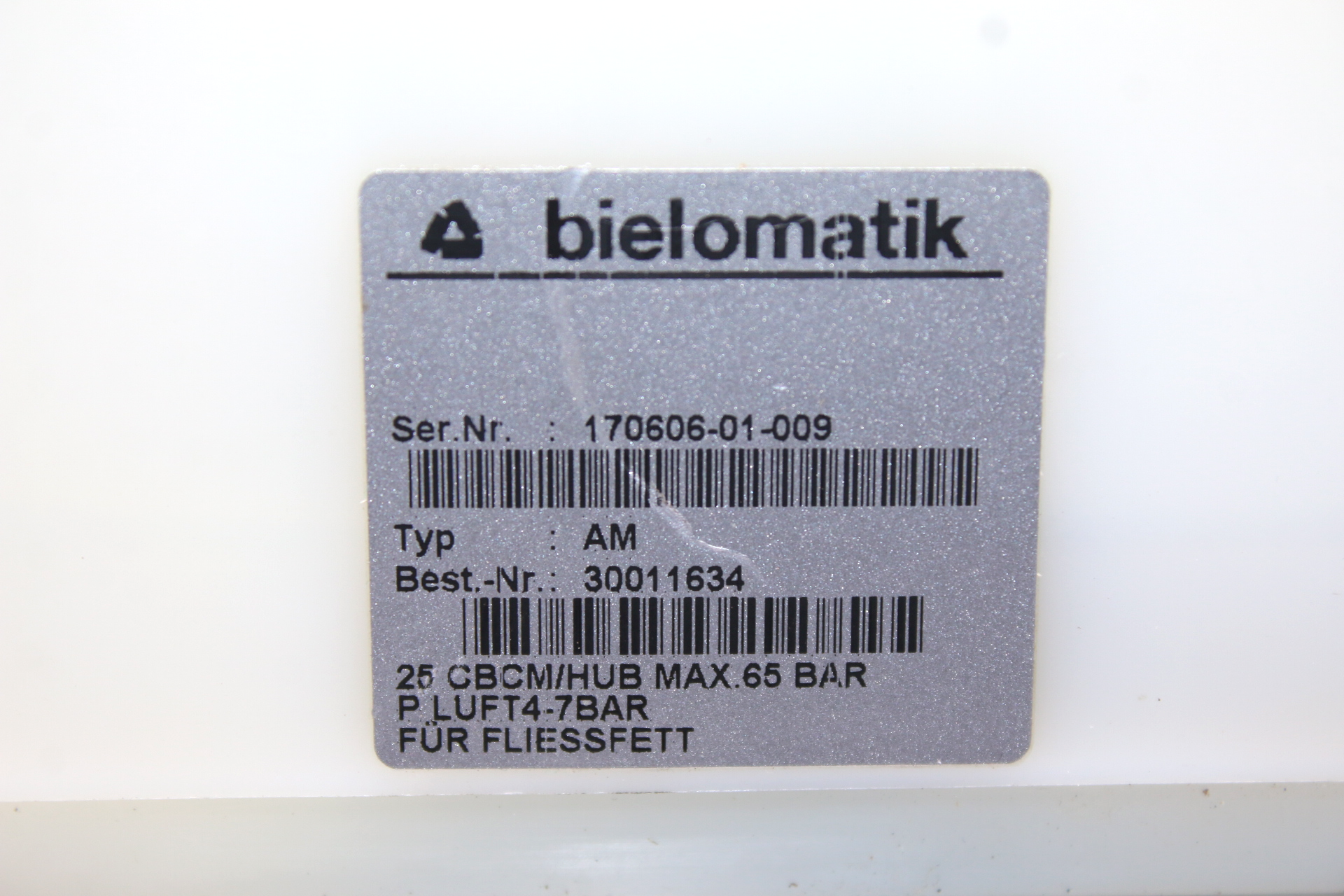 BIELOMATIK AM 30011634 SINGLE PISTON PUMP - Image 2