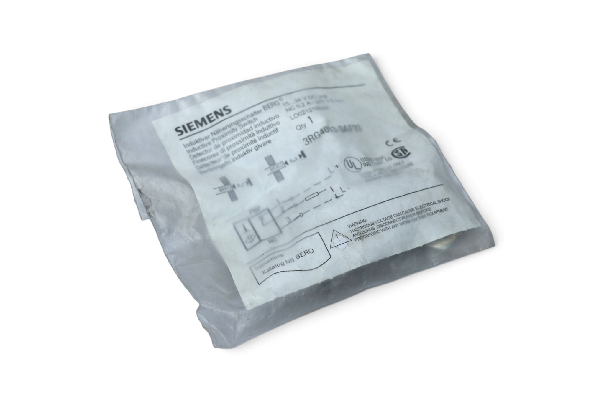 SIEMENS 3RG4013-3AF33 INDUCTIVE PROXIMITY SWITCH - Image 3