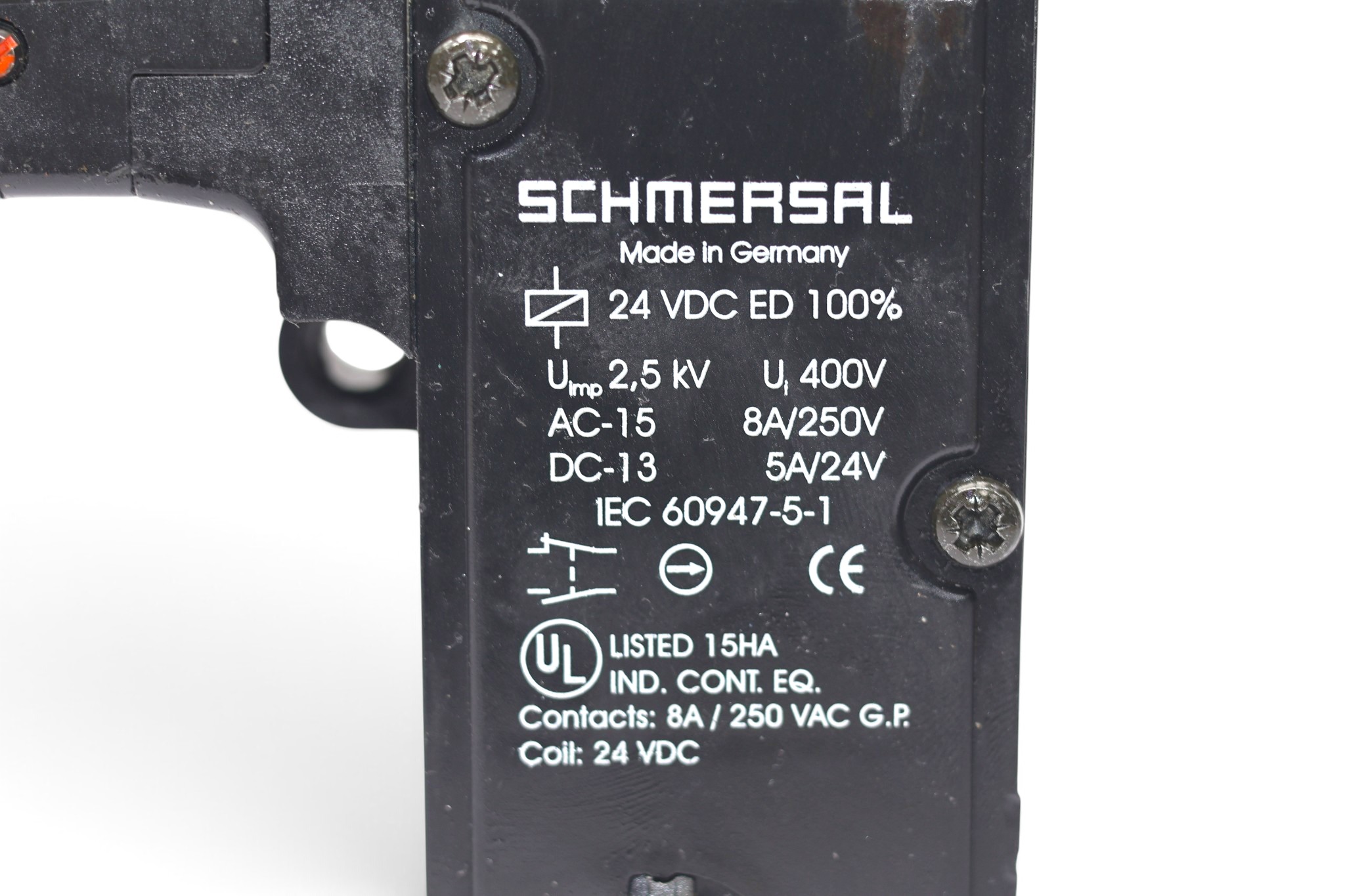 SCHMERSAL AZM190-11/01RK-M20 SAFETY SWITCH 24VDC - Image 2