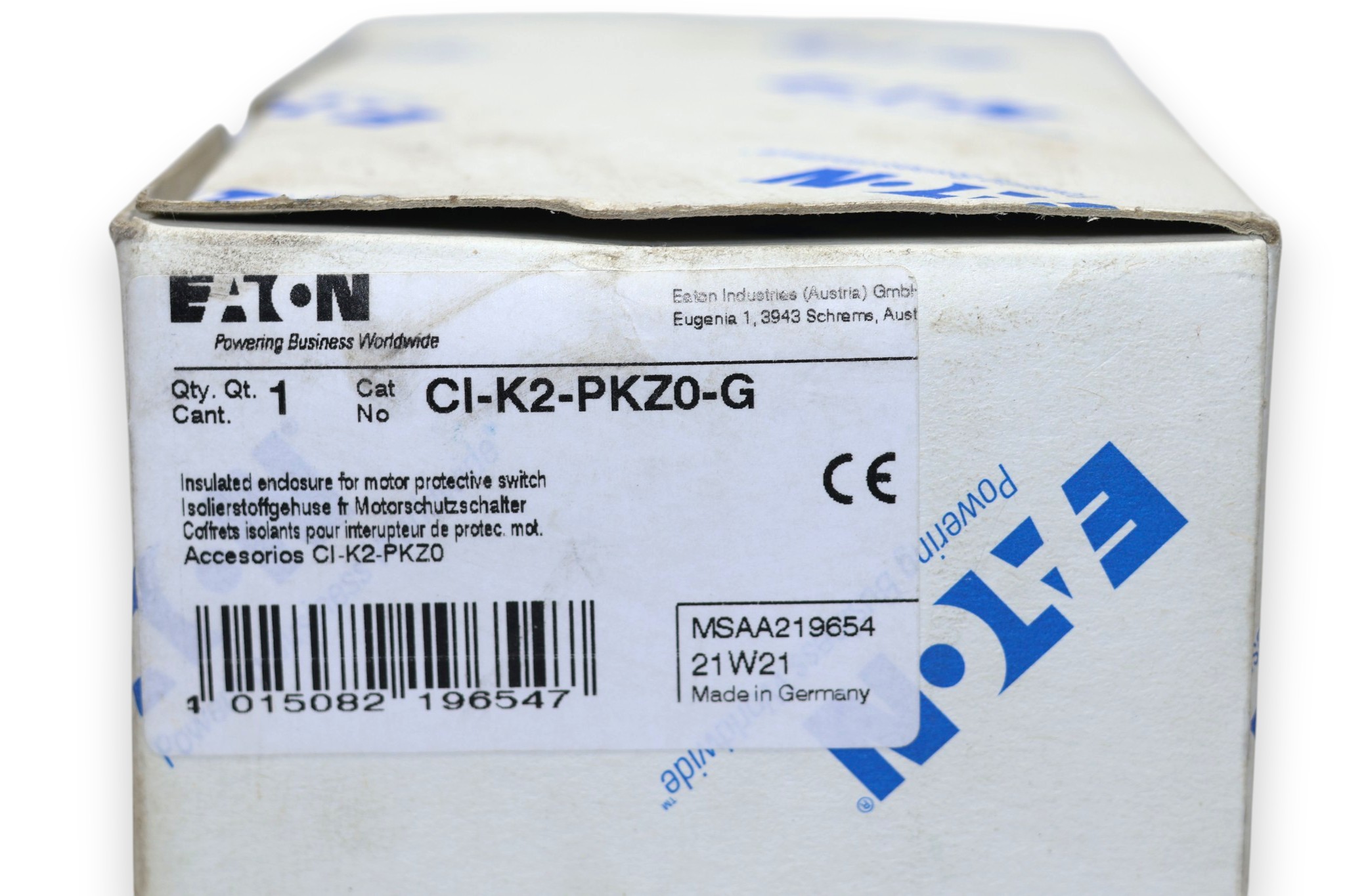 EATON CI-K2-PKZ0-G INSULATED ENCLOSURE 219654 - Image 2