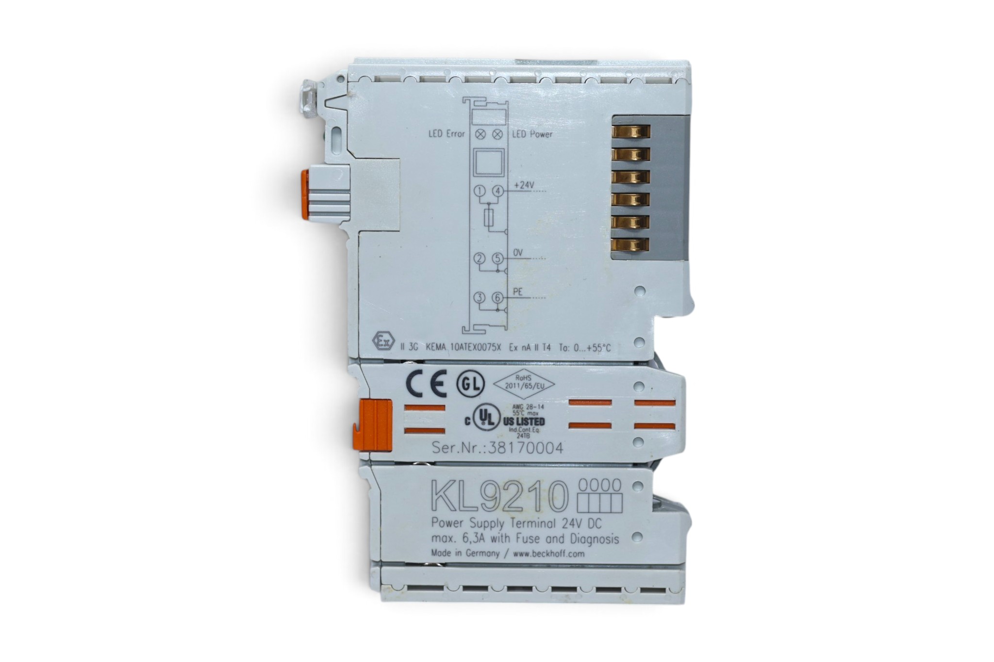 BECKHOFF KL 9210 POTENTIAL SUPPLY TERMINAL - Image 3