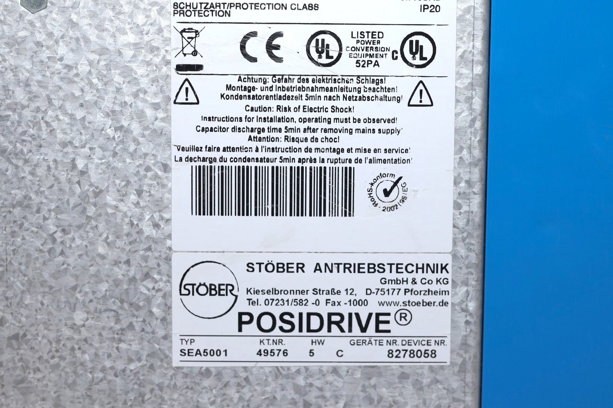 STOBER MDS5015/L SERVO DRIVE - Image 3