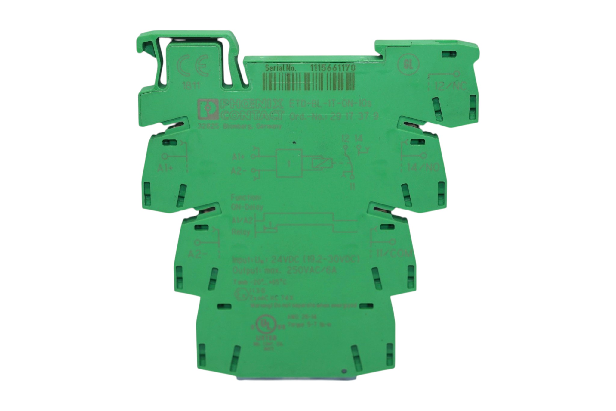 PHOENIX CONTACT ETD-BL-1T-ON- 10S TIMER RELAY 2917379 - Image 3