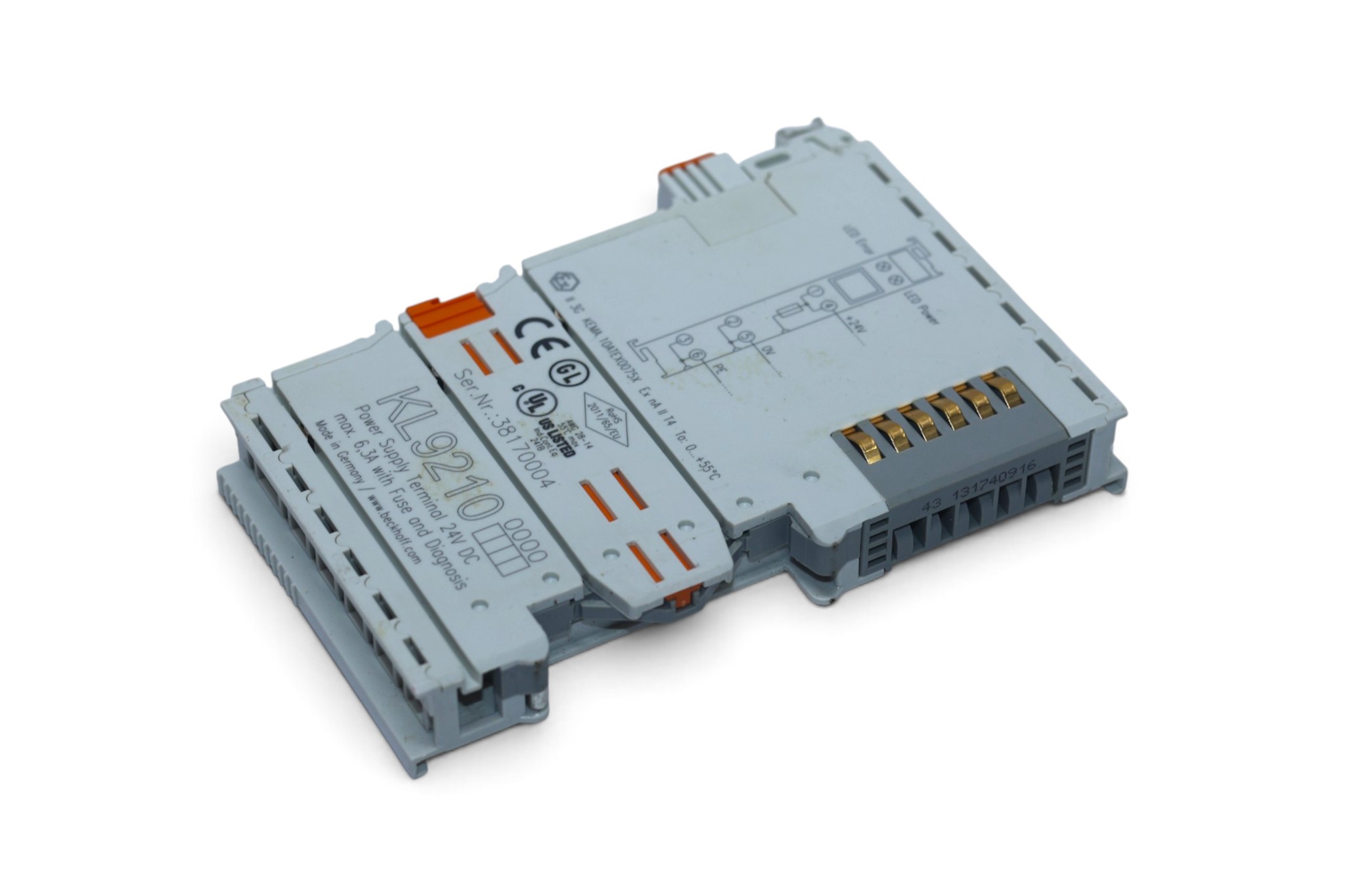 BECKHOFF KL 9210 POTENTIAL SUPPLY TERMINAL