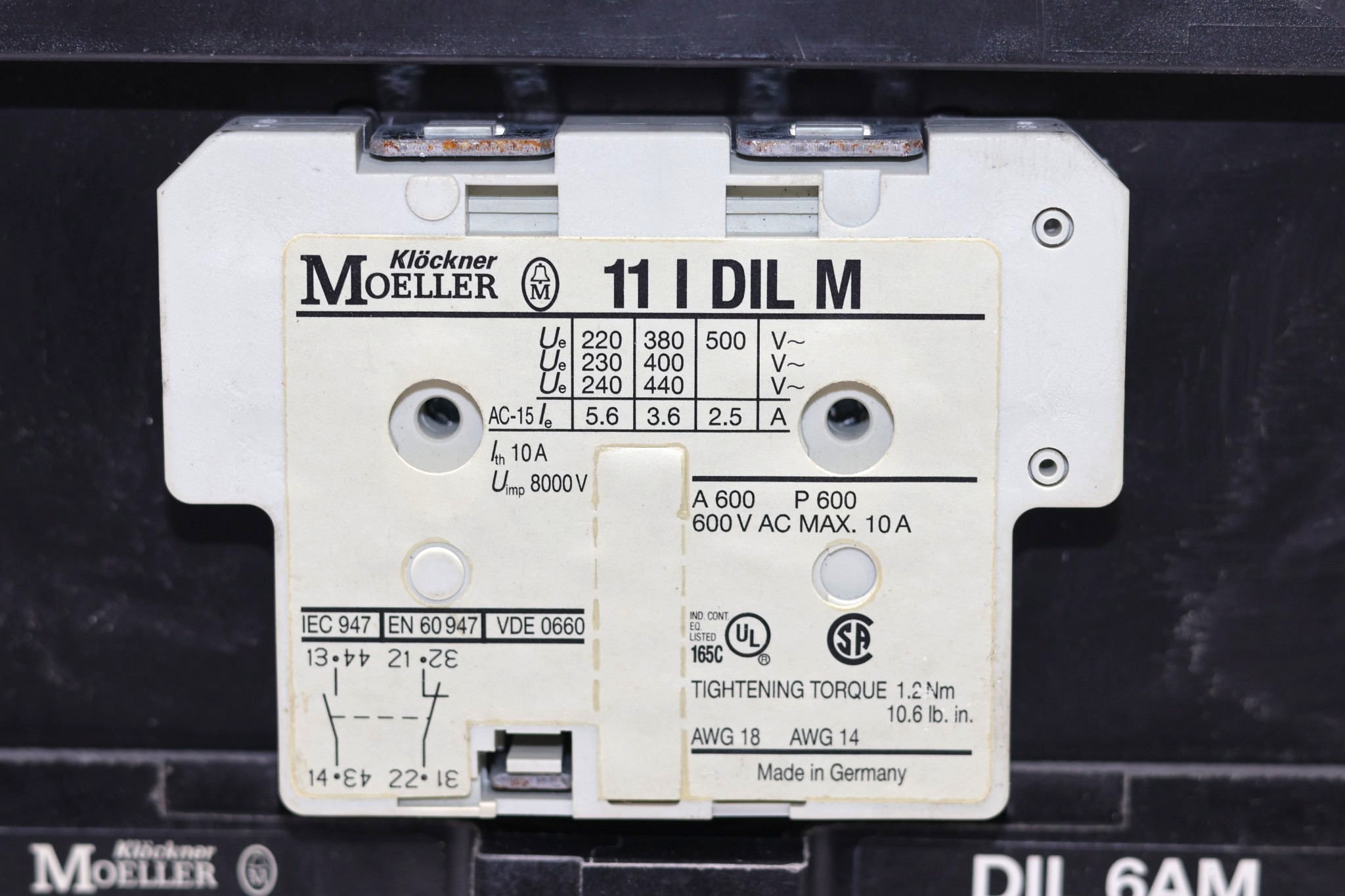 MOELLER DIL6AM CONTACTOR - Image 5