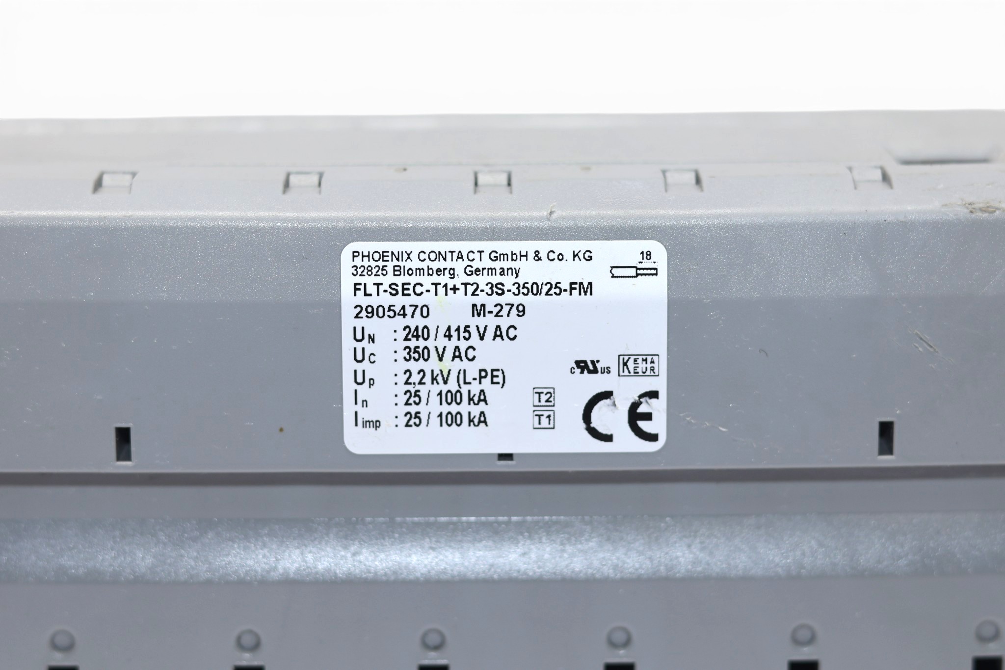 PHOENIX CONTACT FLT-SEC-T1-350/25-P SURGE PROTECTION PLUG - Image 2