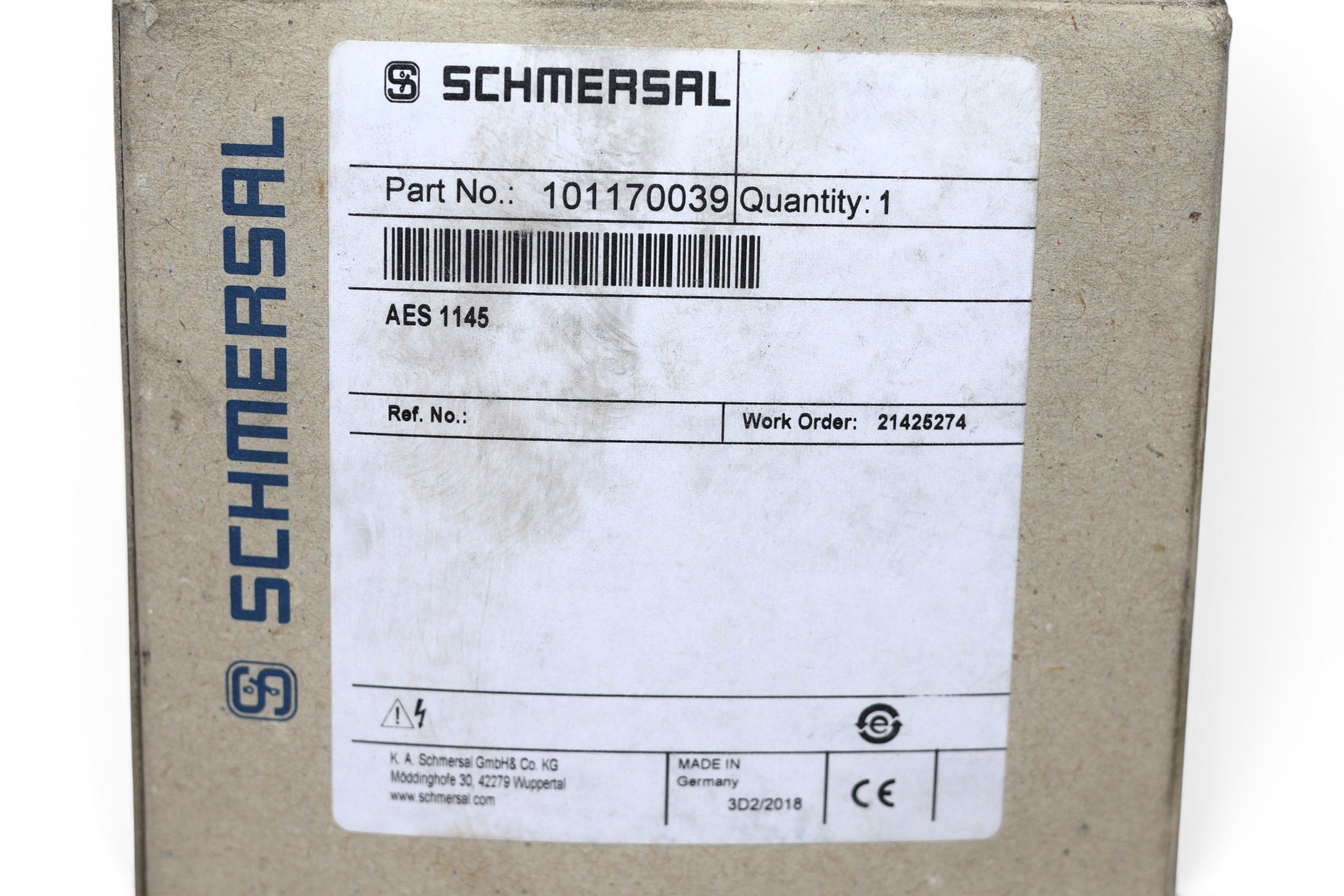 SCHMERSAL AES 1145 SAFETY REALY 101170039 - Image 2