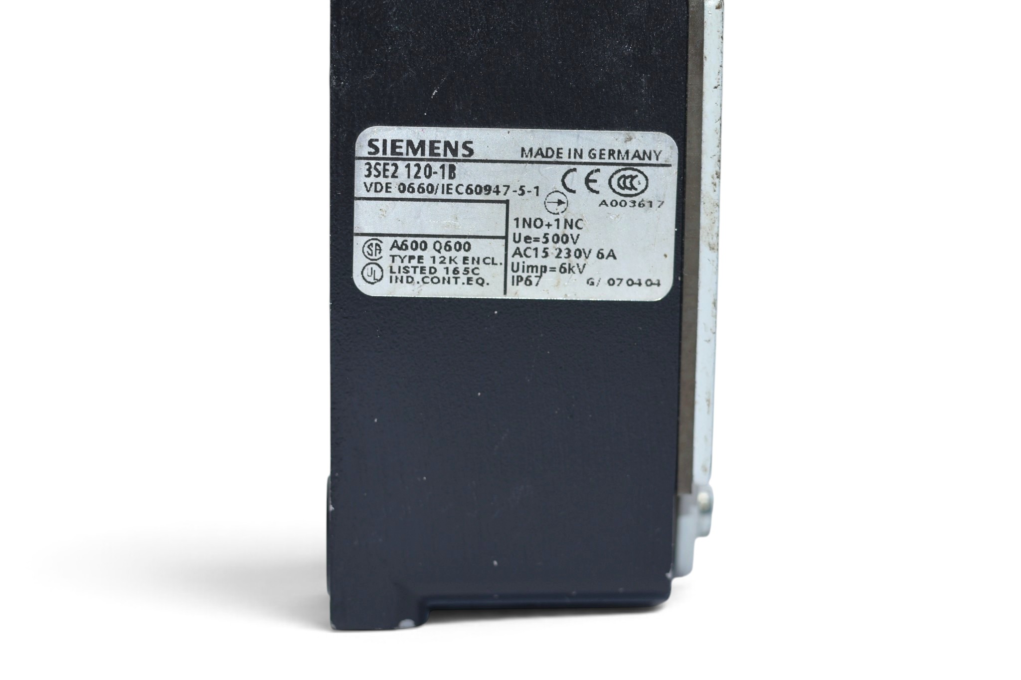 SIEMENS 3SE2120-1B LIMIT SWITCH - Image 2