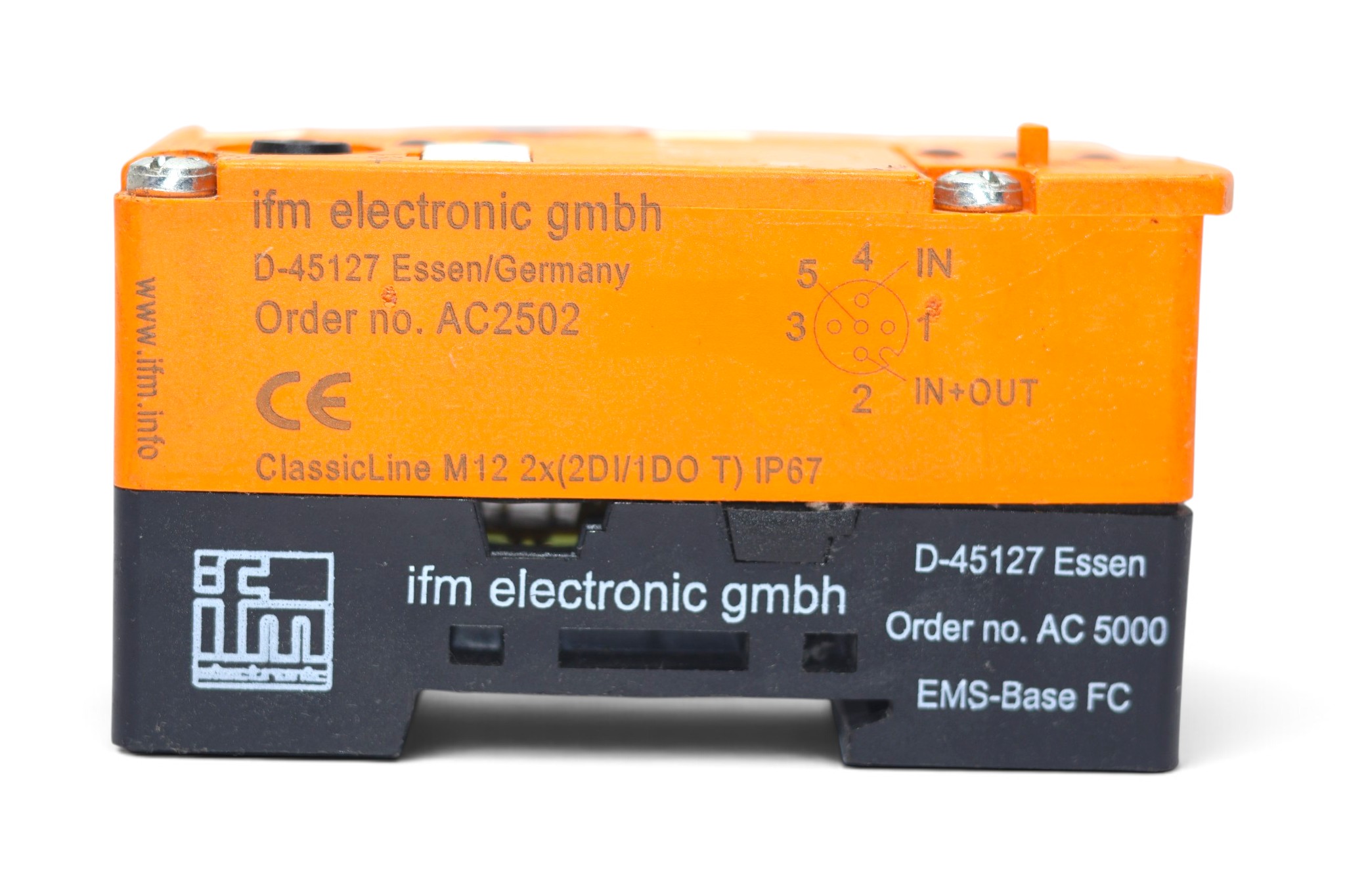 IFM AC2502 AS-INTERFACE CLASSICLINE MODULE ClassicLine45 2x(2DI/1DO T)M12 - Image 2