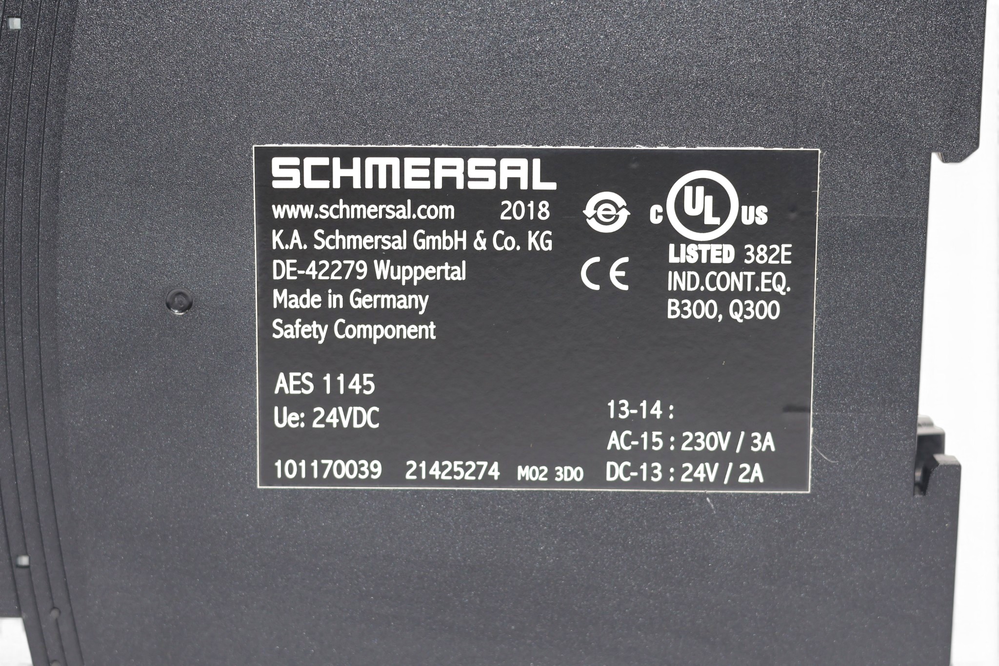 SCHMERSAL AES 1145 SAFETY REALY 101170039 - Image 3